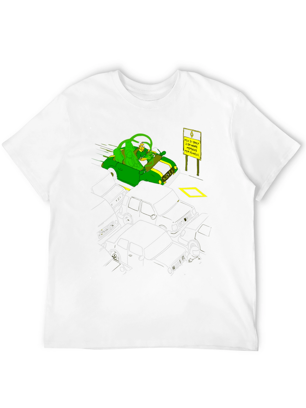 Cartoon Carpool Tee