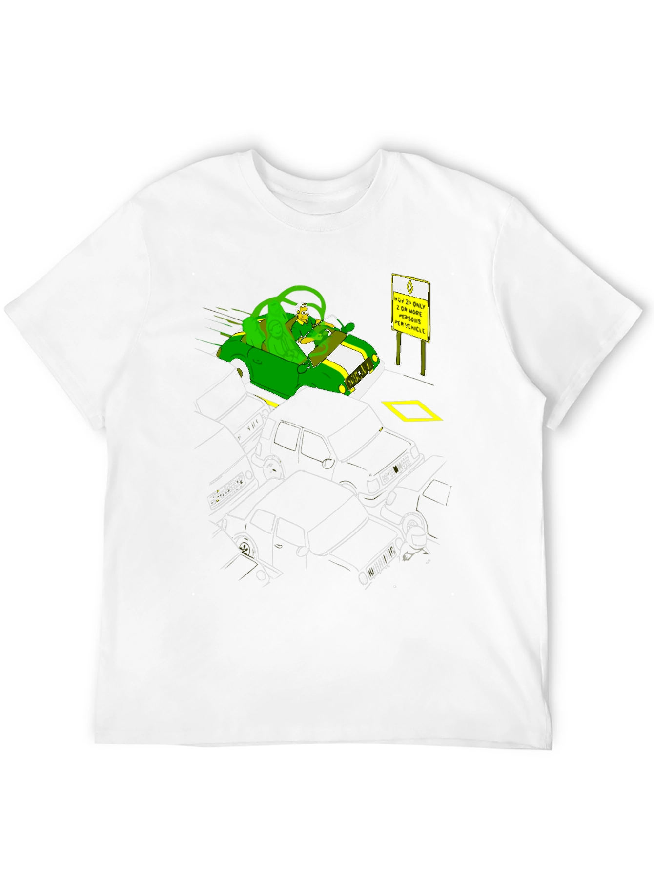 Cartoon Carpool Tee