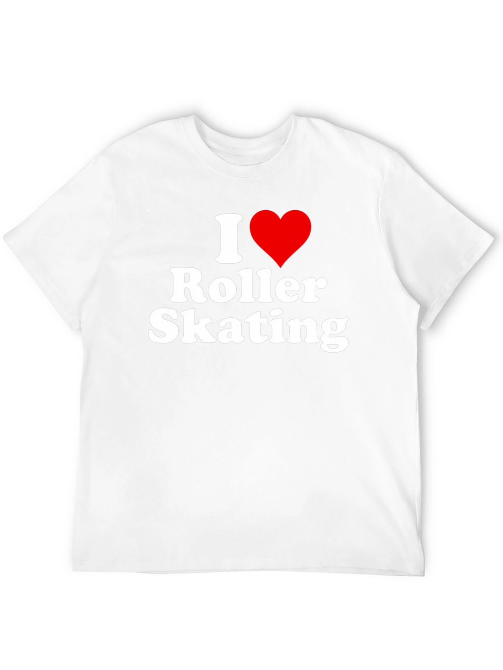 I Heart Roller Skating Black T-Shirt