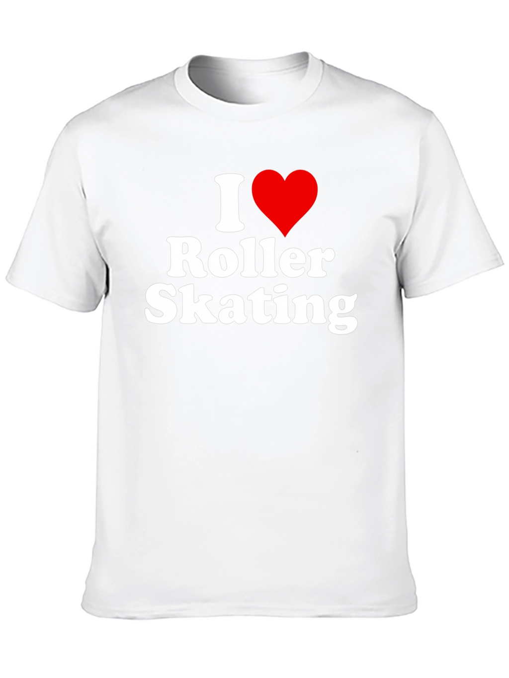 I Heart Roller Skating Black T-Shirt