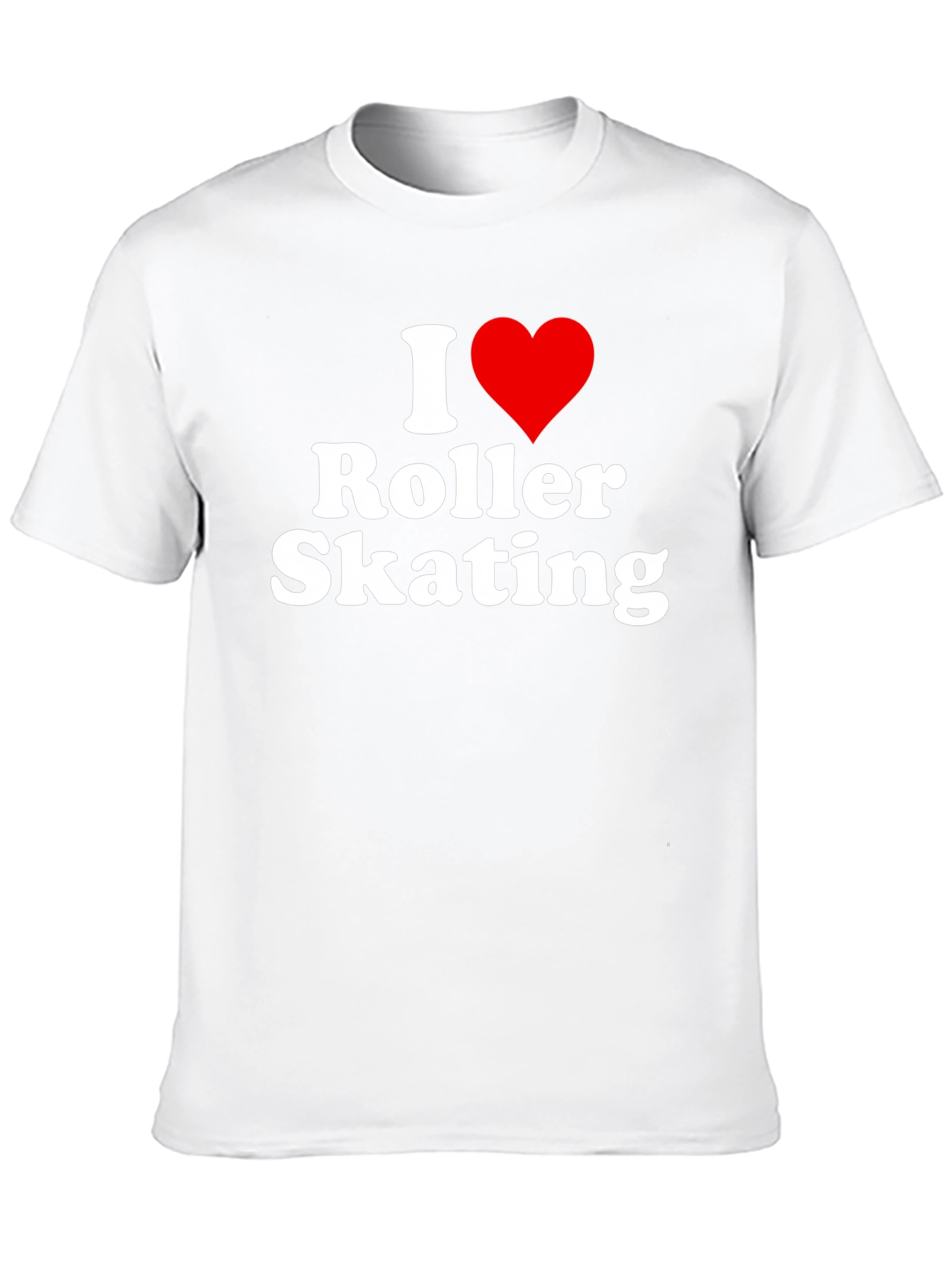 I Heart Roller Skating Black T-Shirt