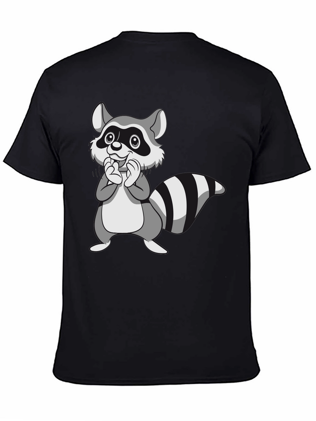 Cute Raccoon Graphic Tee - Soft Cotton Crewneck