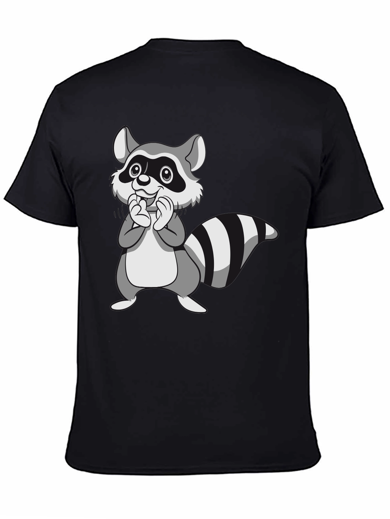 Cute Raccoon Graphic Tee - Soft Cotton Crewneck