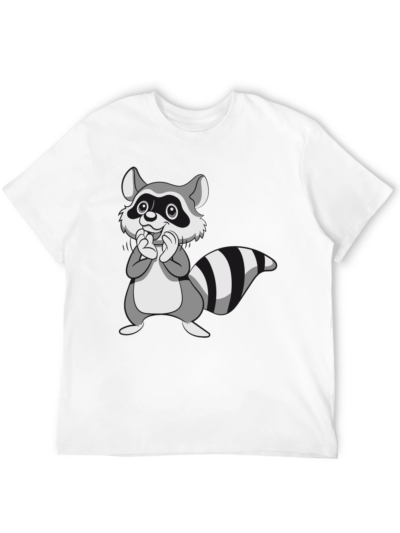 Cute Raccoon Graphic Tee - Soft Cotton Crewneck