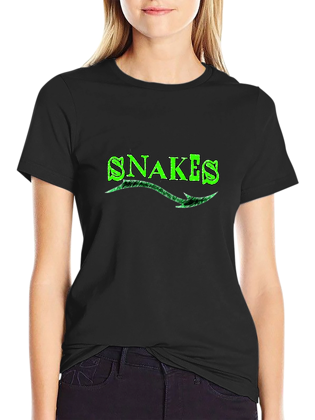 Snakes Green Graphic T-Shirt - Cool Design