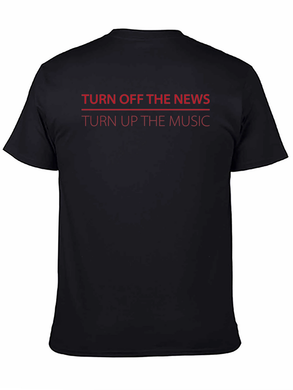 Turn Off News Turn Up Music Graphic Tee