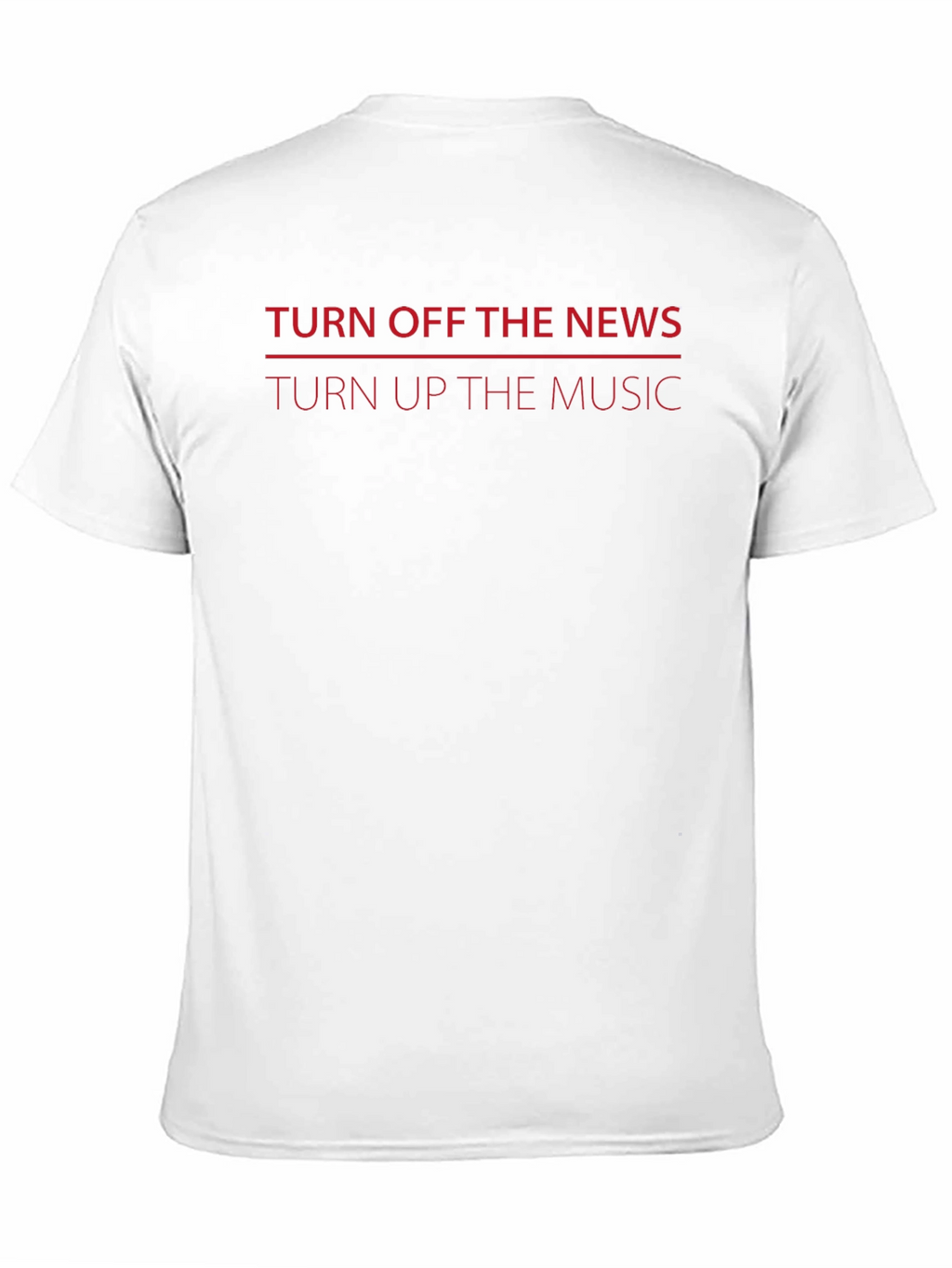 Turn Off News Turn Up Music Graphic Tee