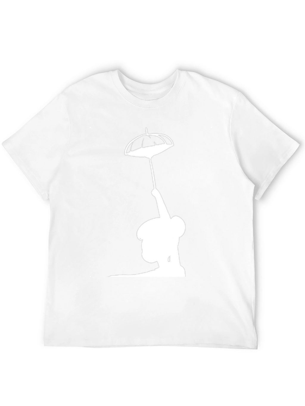 Silhouette Umbrella T-Shirt - Black