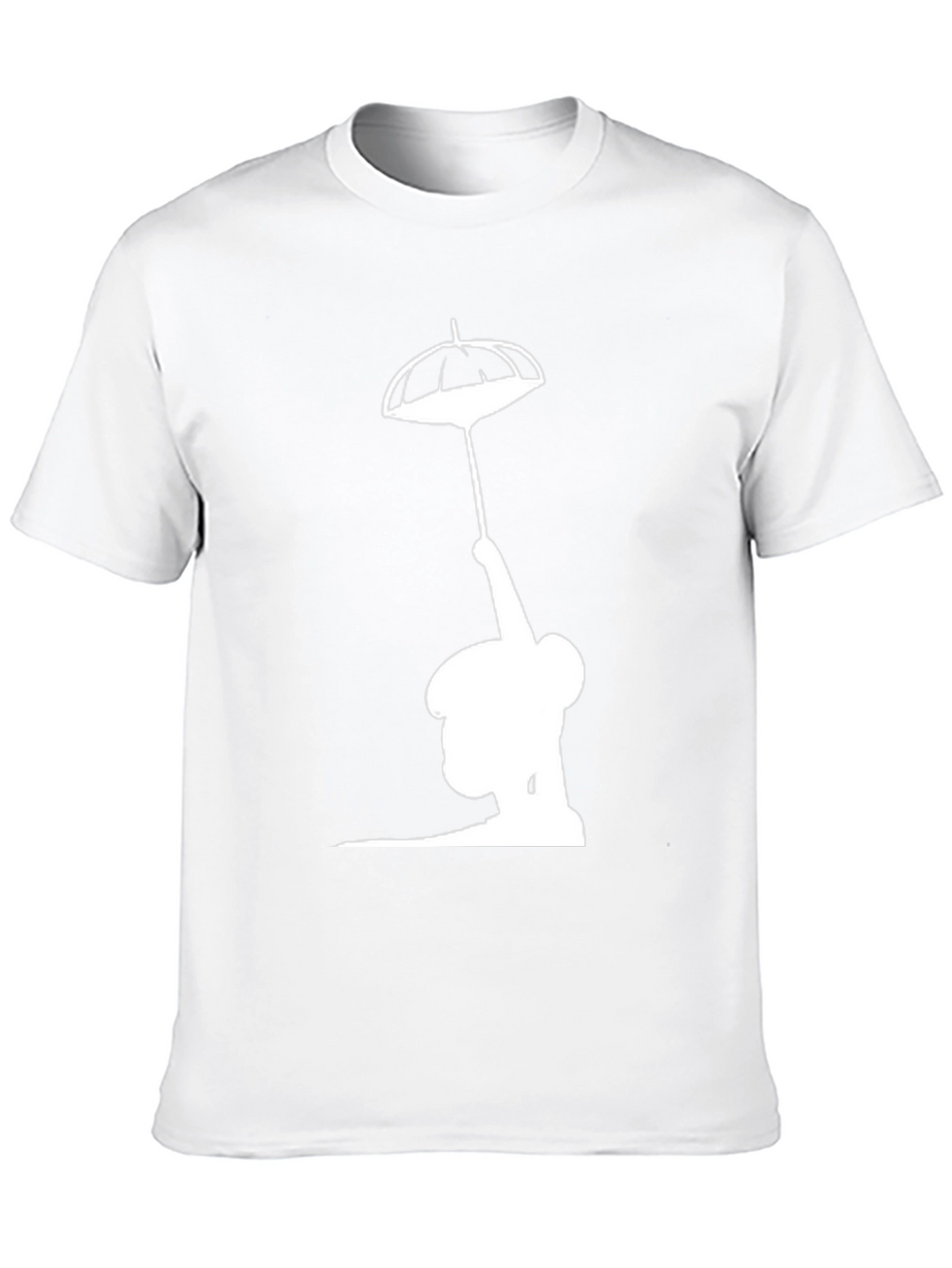 Silhouette Umbrella T-Shirt - Black