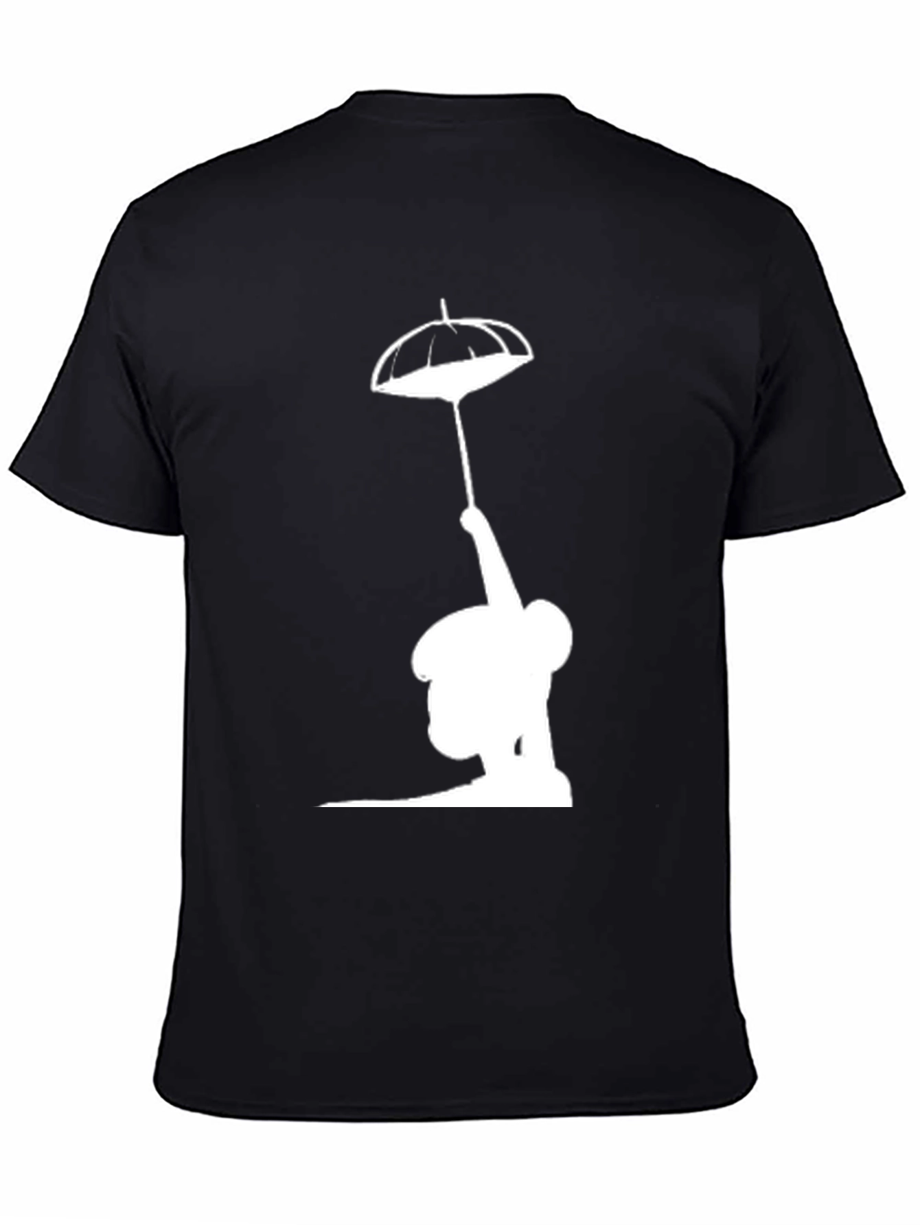 Silhouette Umbrella T-Shirt - Black