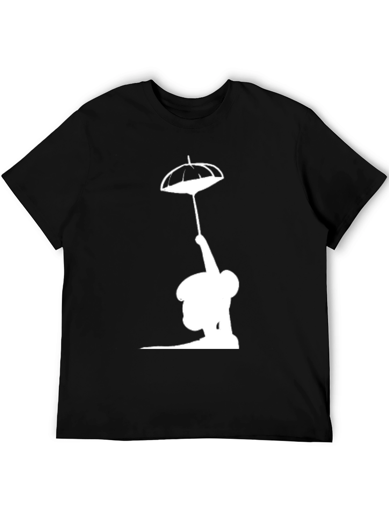 Silhouette Umbrella T-Shirt - Black