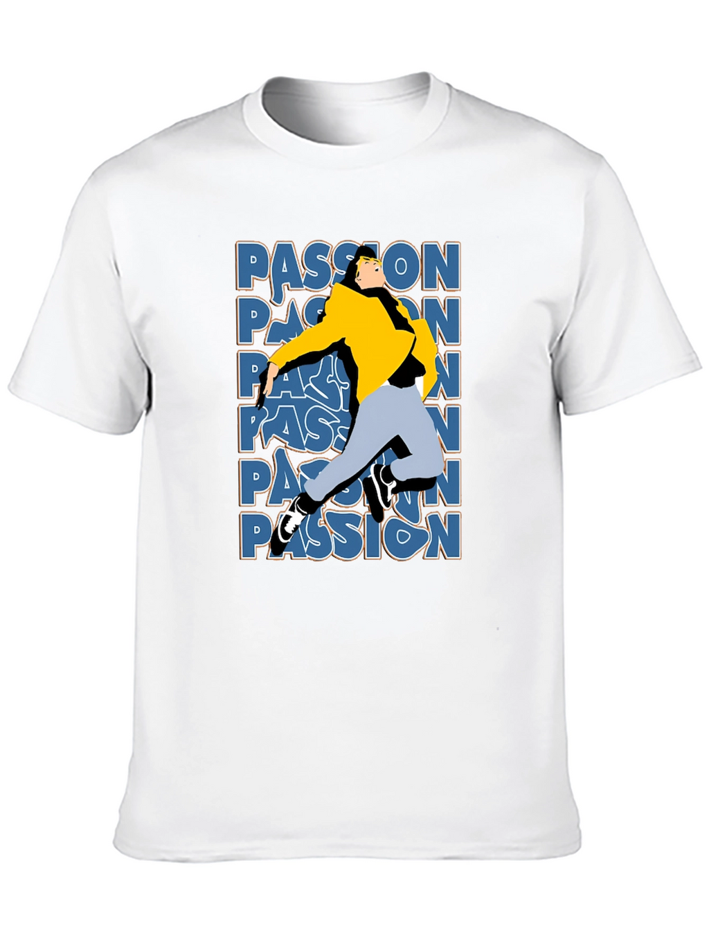 Passion Graphic T-Shirt - Stylish Black Tee