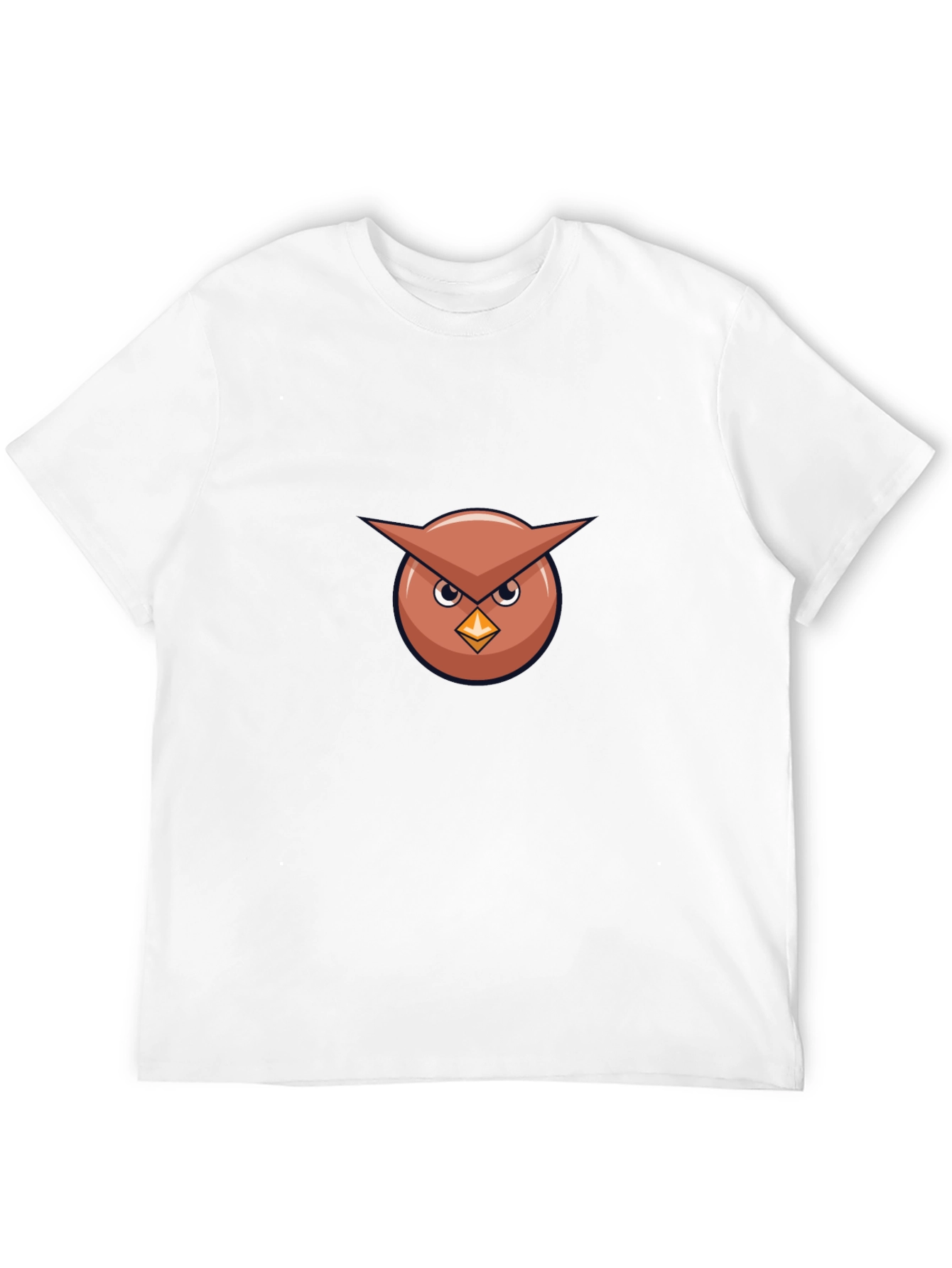 Cool Owl Graphic Tee - Black Cotton Blend