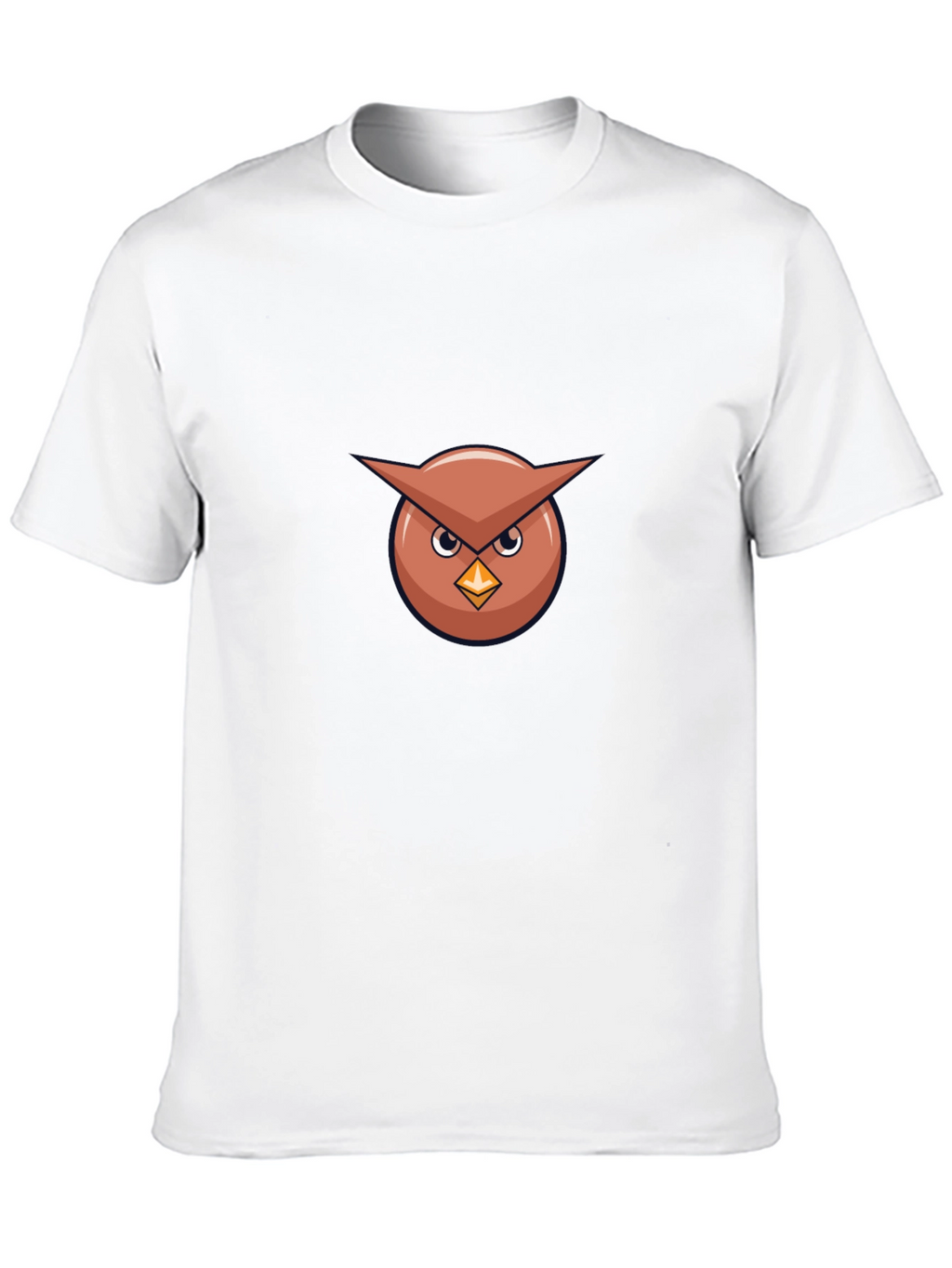 Cool Owl Graphic Tee - Black Cotton Blend