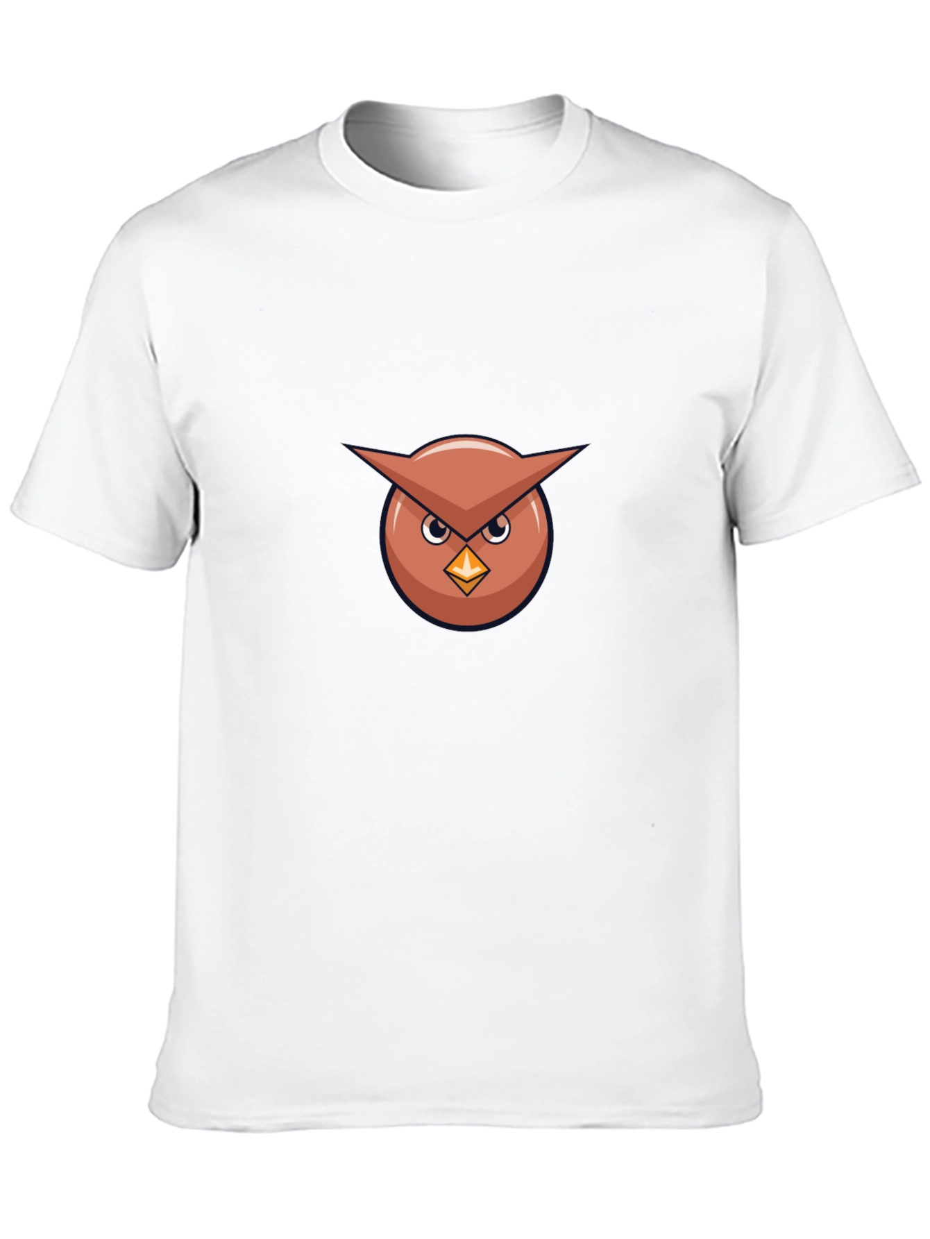 Cool Owl Graphic Tee - Black Cotton Blend