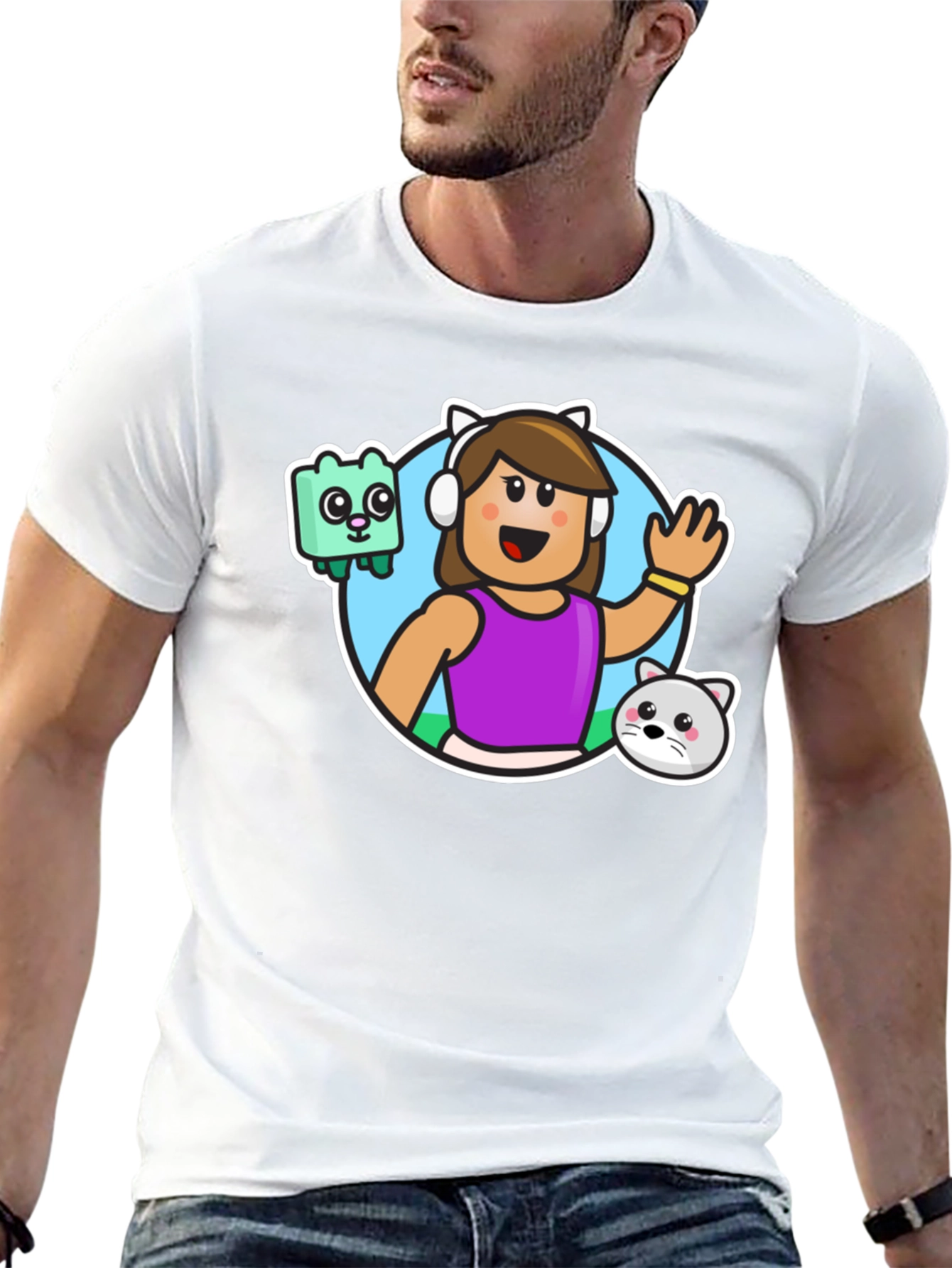 Gaming Avatar Black T-Shirt