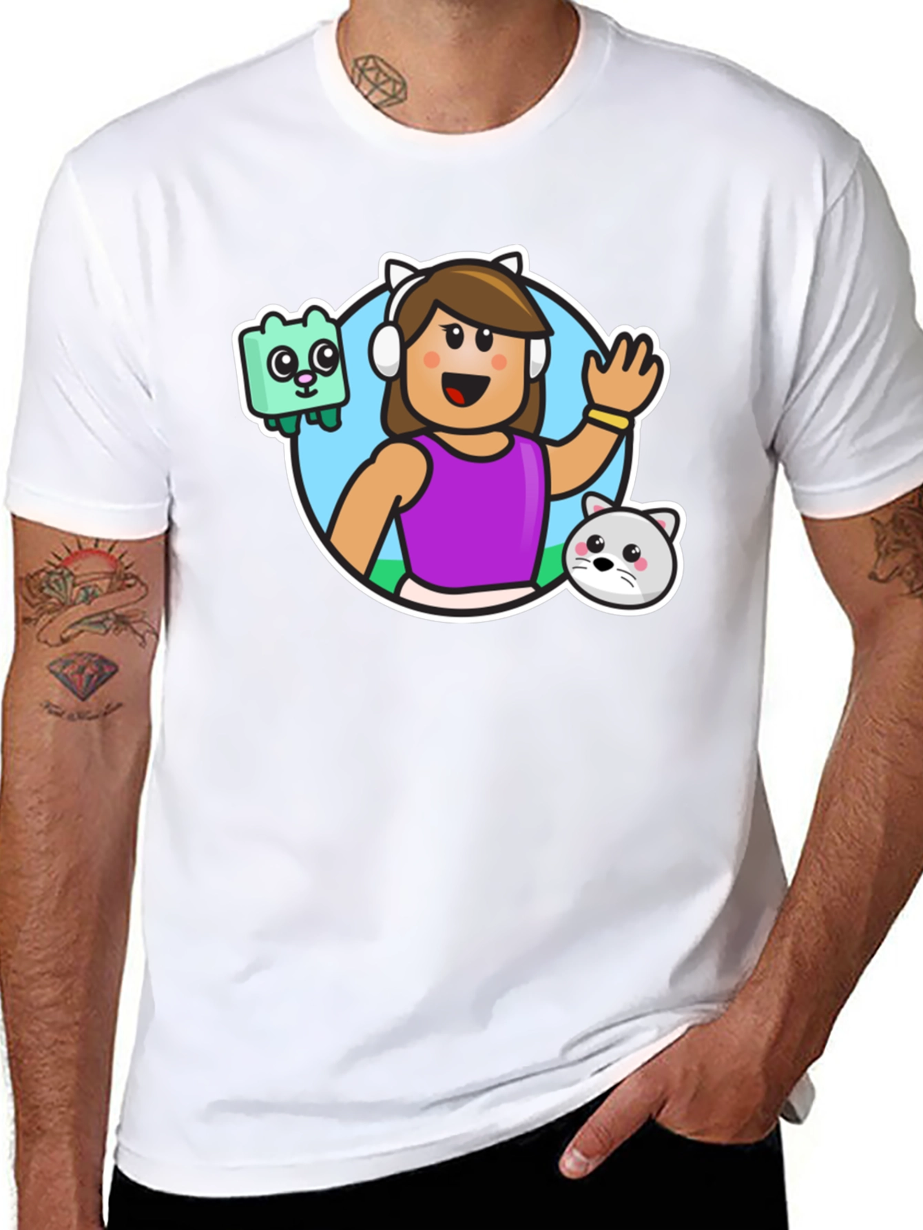 Gaming Avatar Black T-Shirt