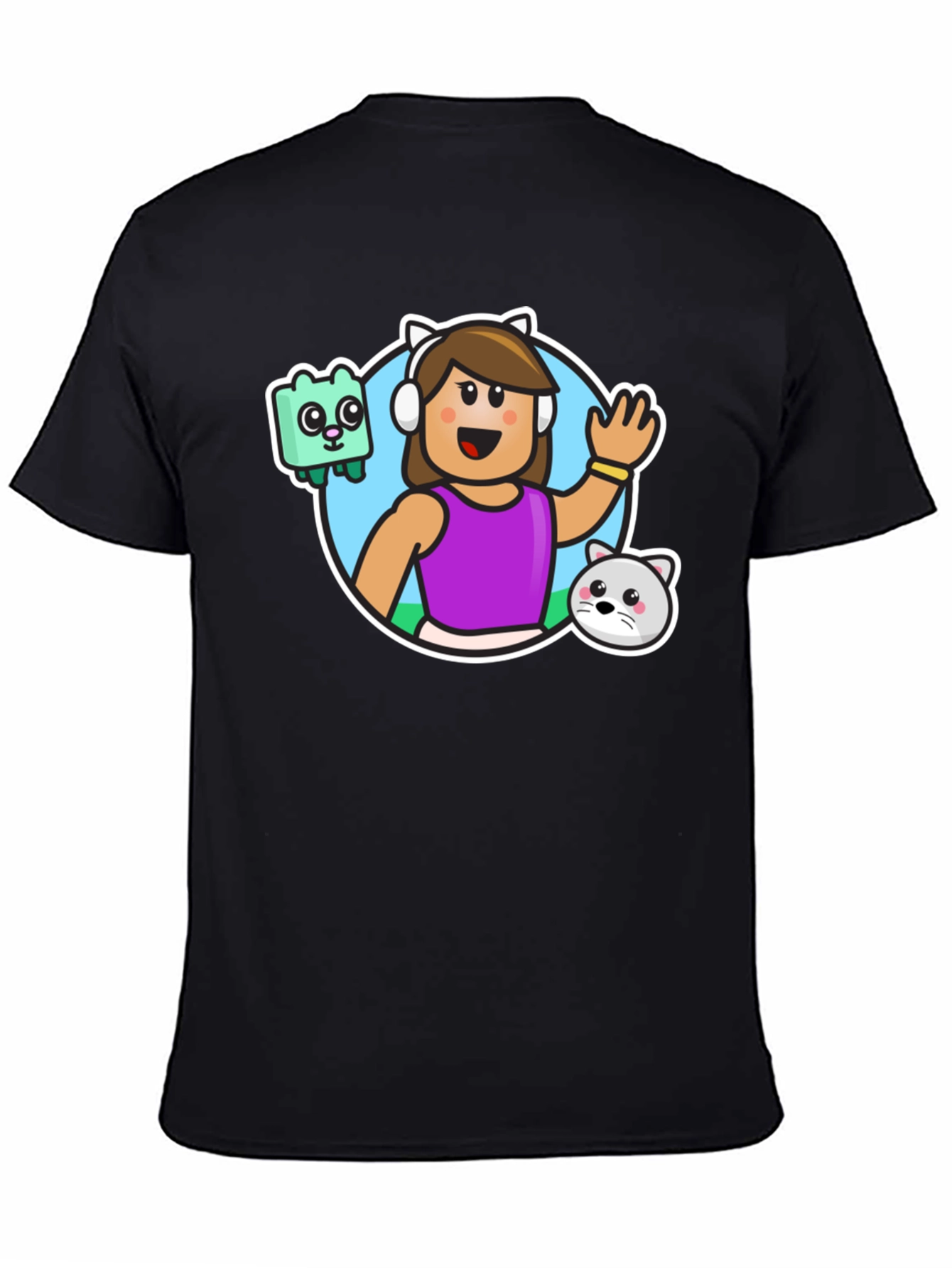 Gaming Avatar Black T-Shirt