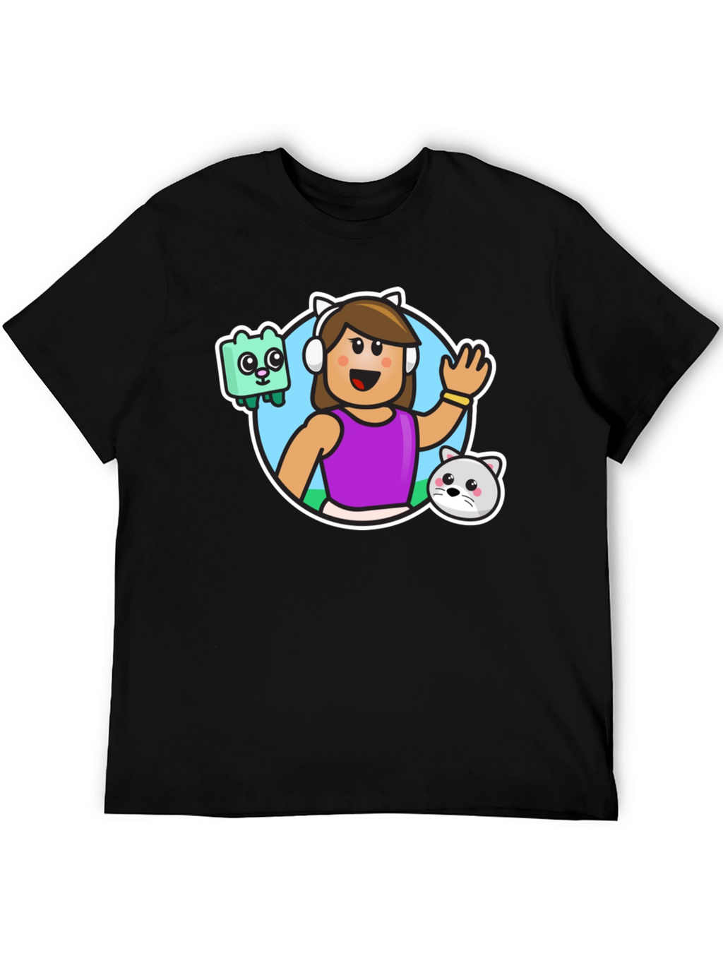 Gaming Avatar Black T-Shirt