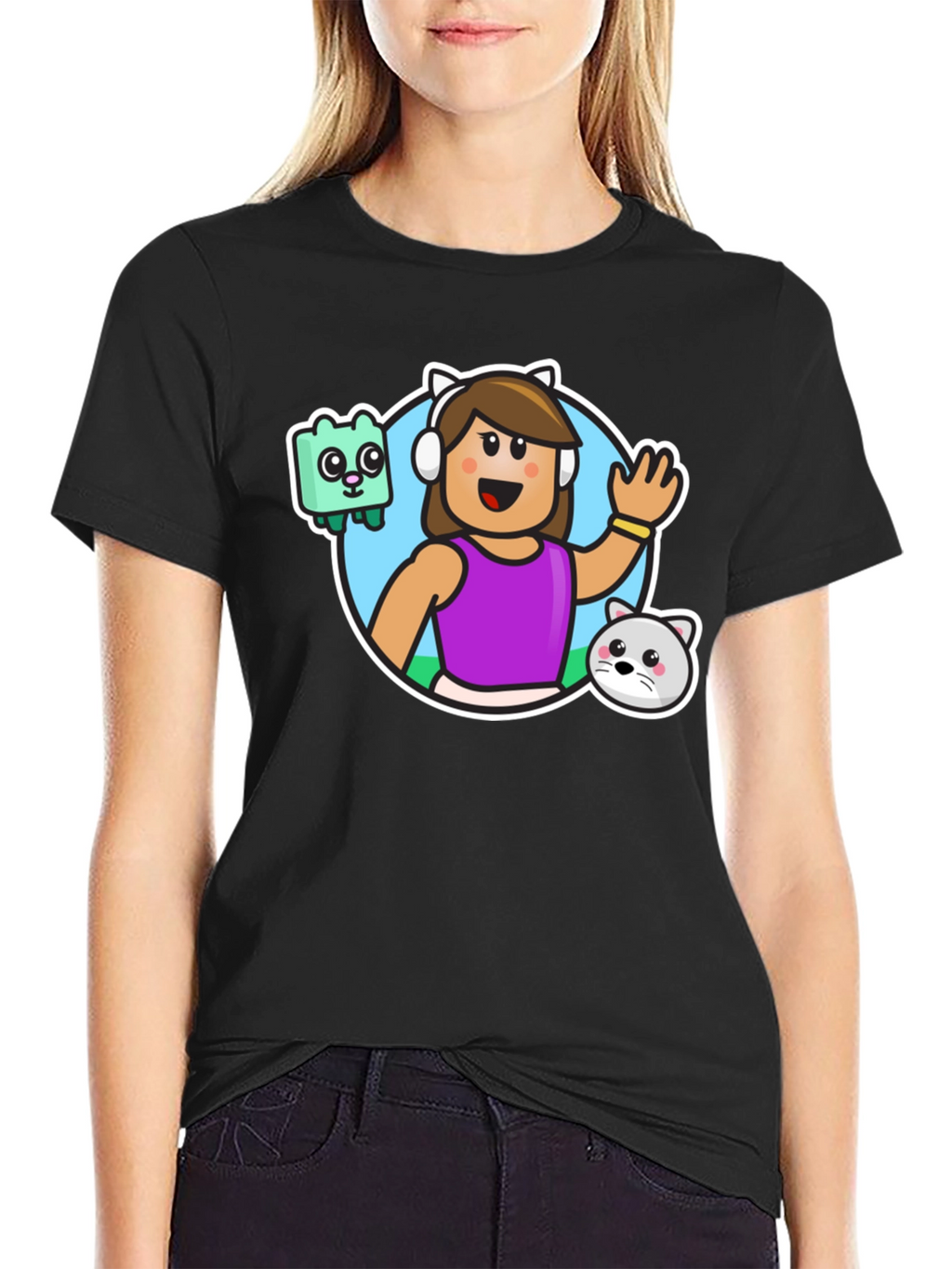 Gaming Avatar Black T-Shirt