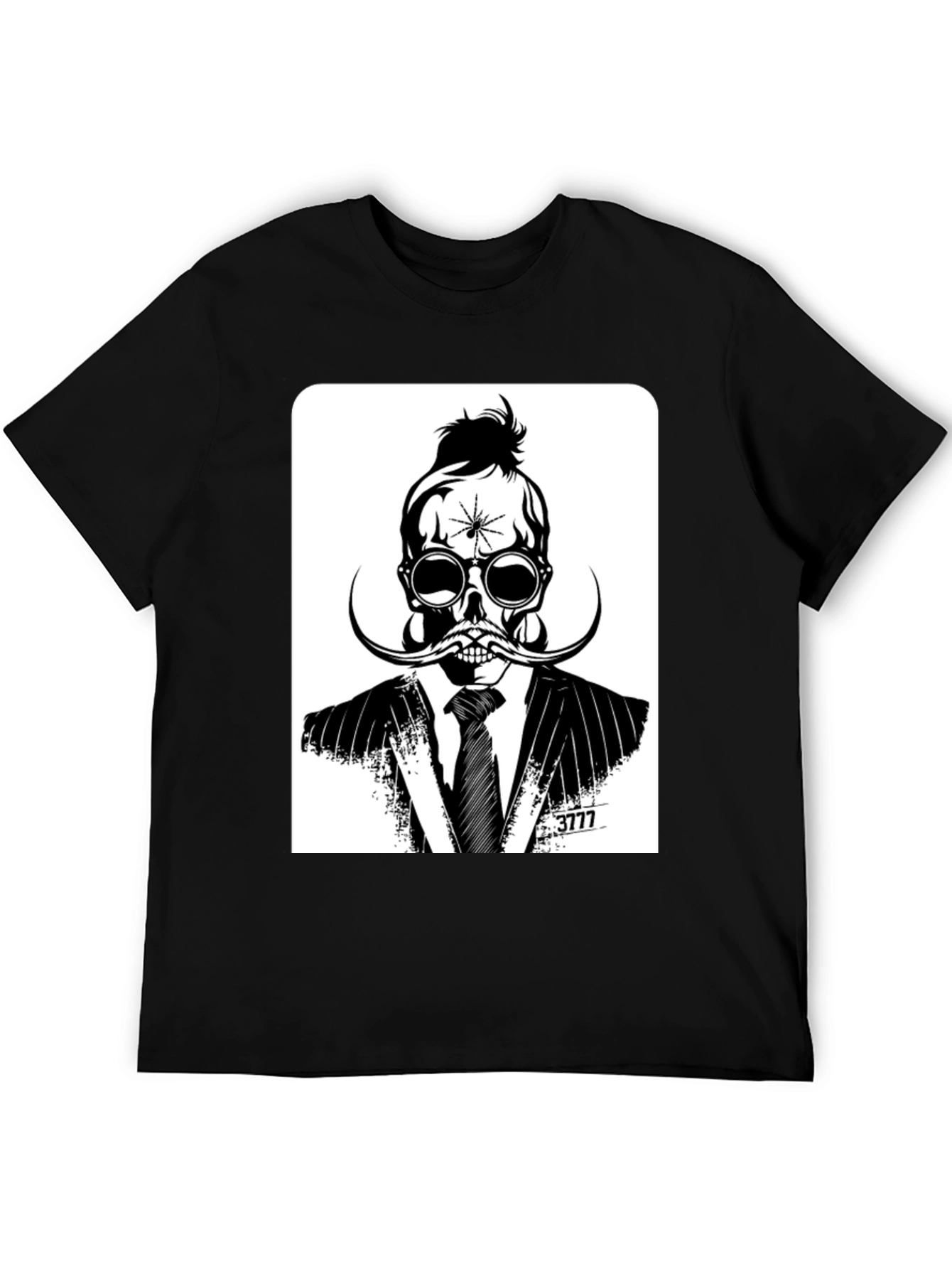 Skull in Suit Graphic Tee - Unique Stylish Design