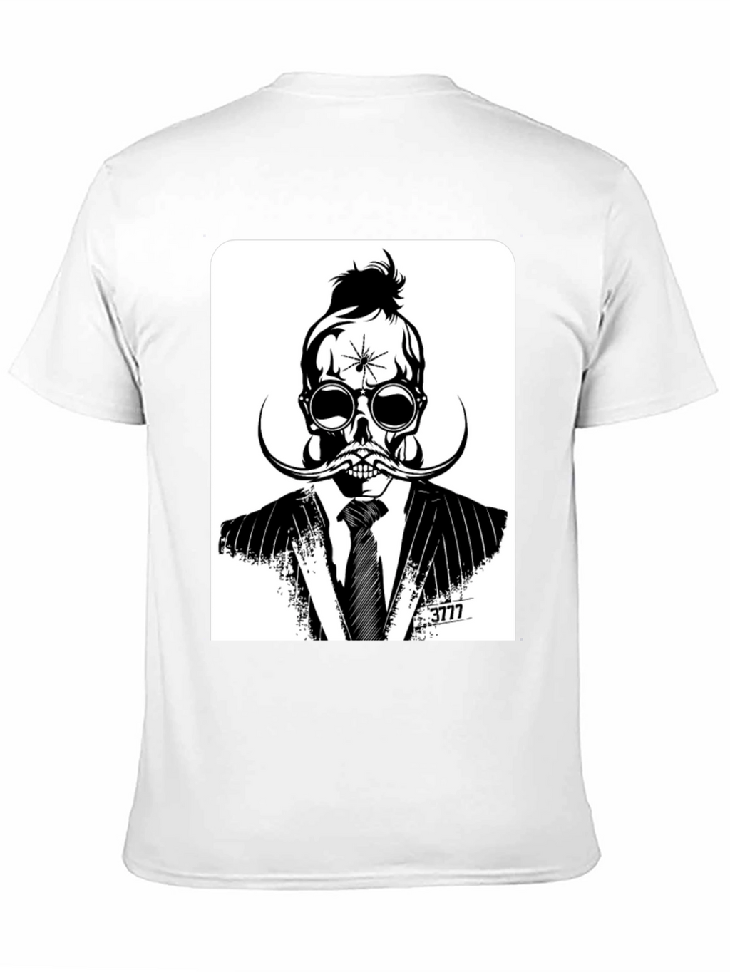 Skull in Suit Graphic Tee - Unique Stylish Design