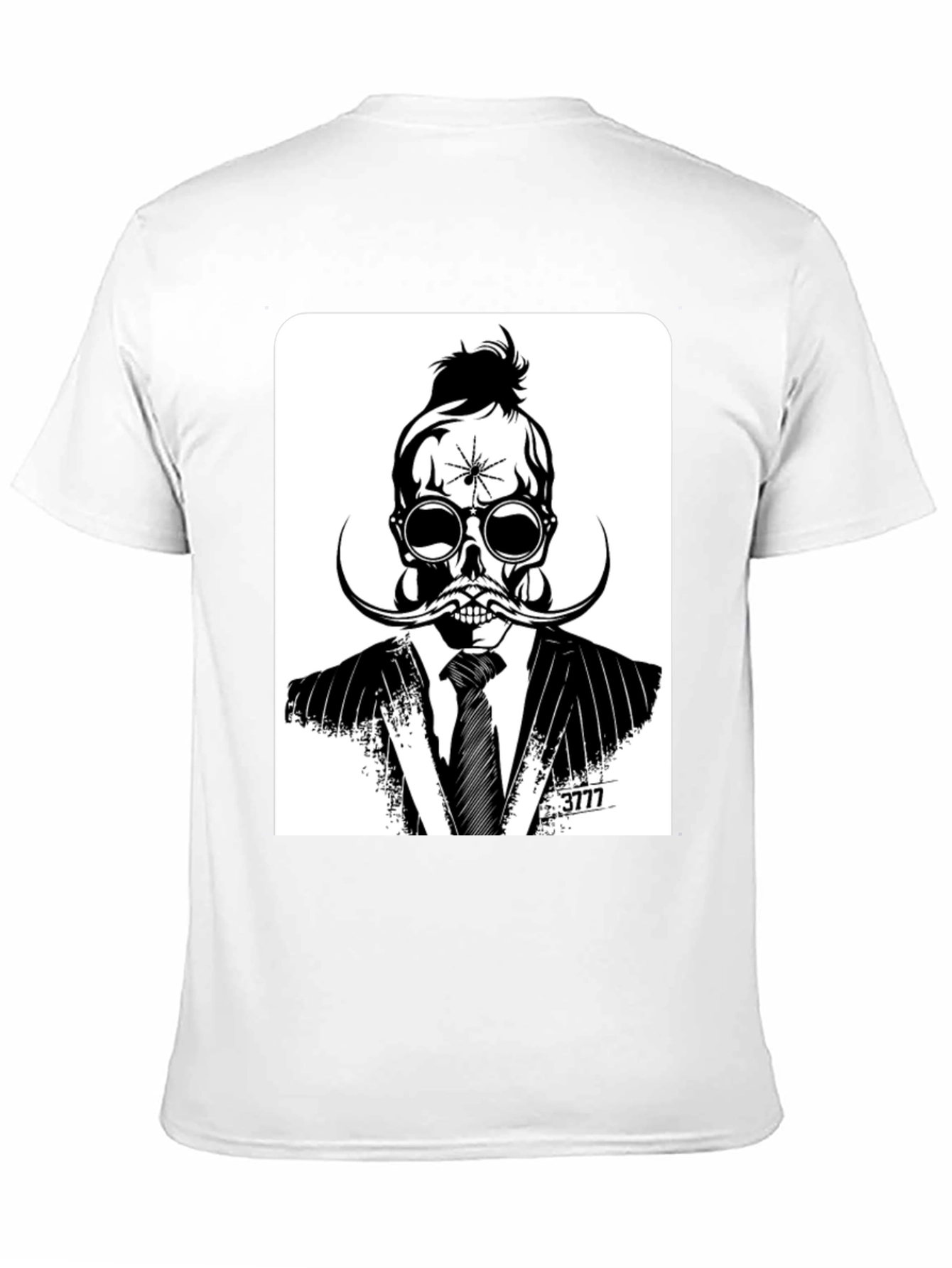 Skull in Suit Graphic Tee - Unique Stylish Design