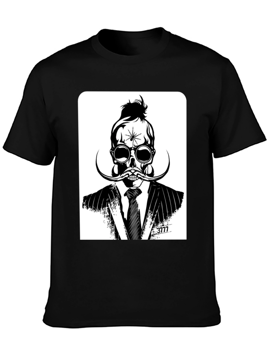 Skull in Suit Graphic Tee - Unique Stylish Design