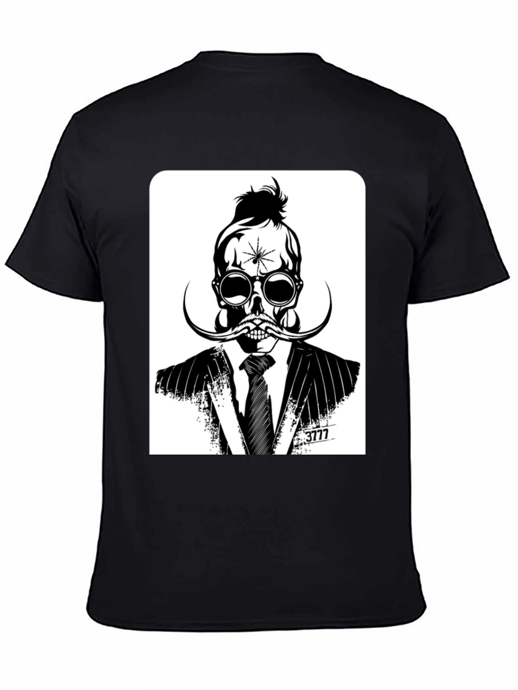 Skull in Suit Graphic Tee - Unique Stylish Design