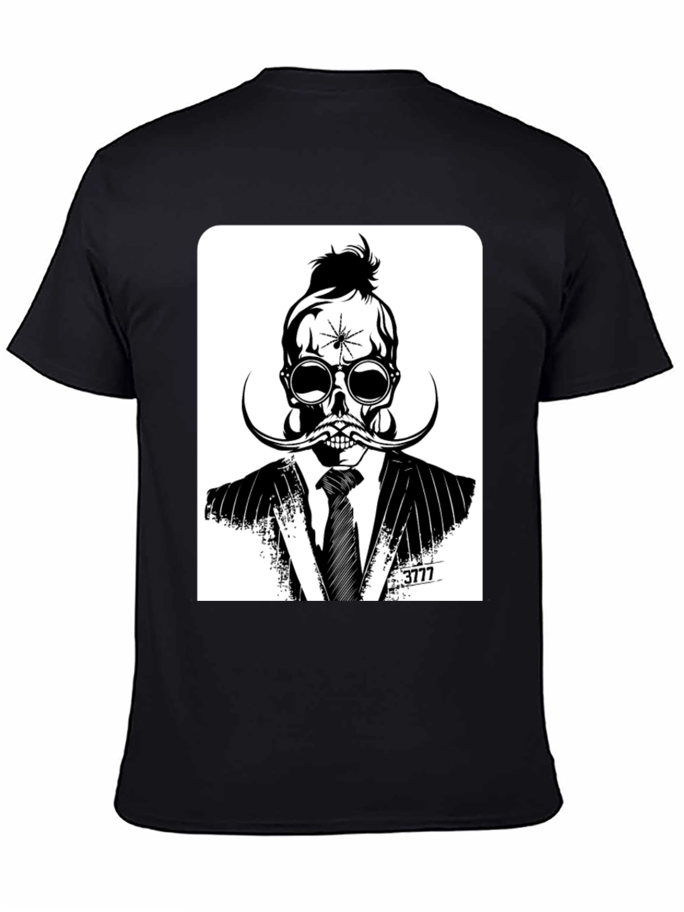 Skull in Suit Graphic Tee - Unique Stylish Design