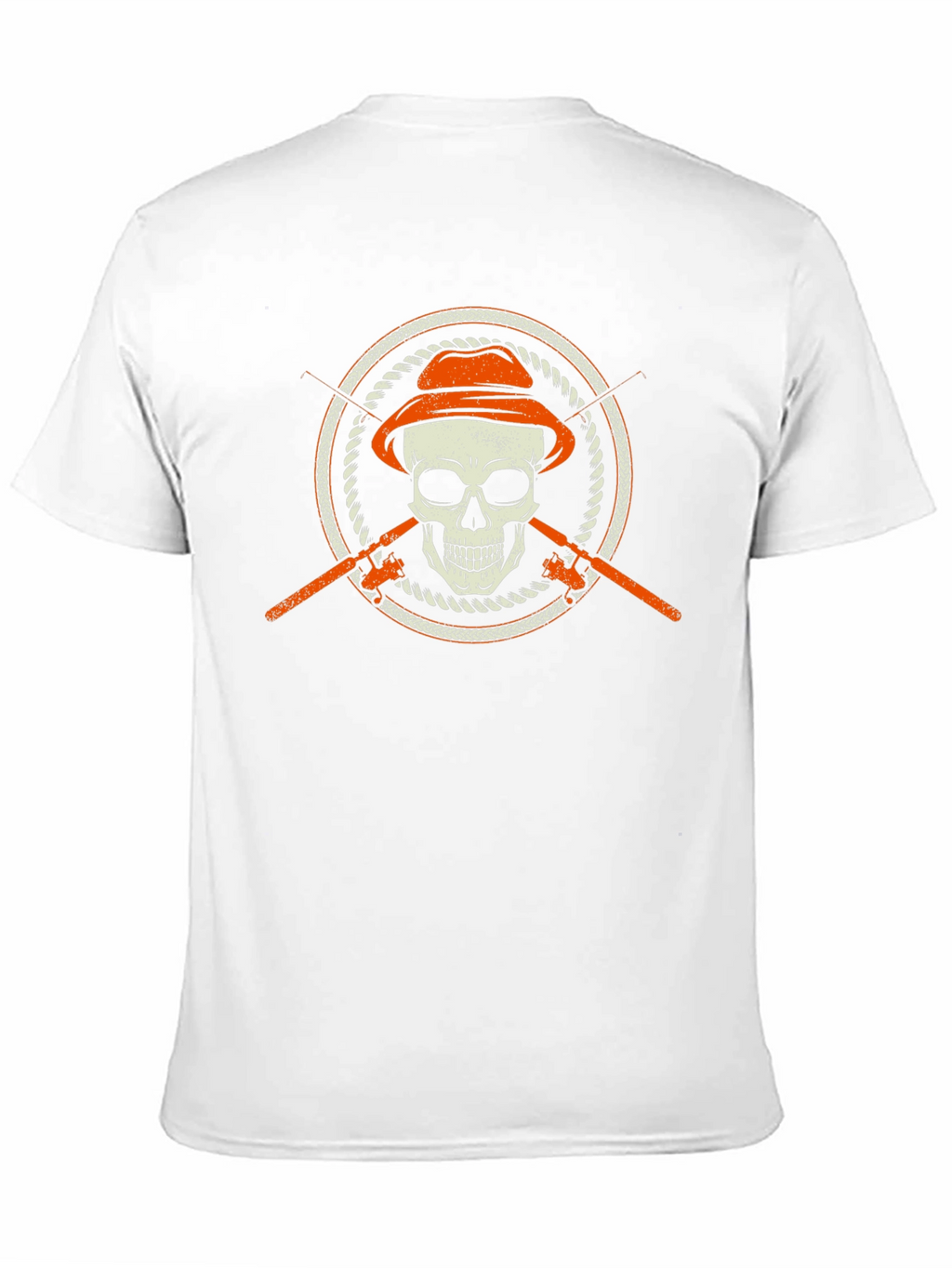 Skull Fisherman T-Shirt - Fishing Skeleton Tee