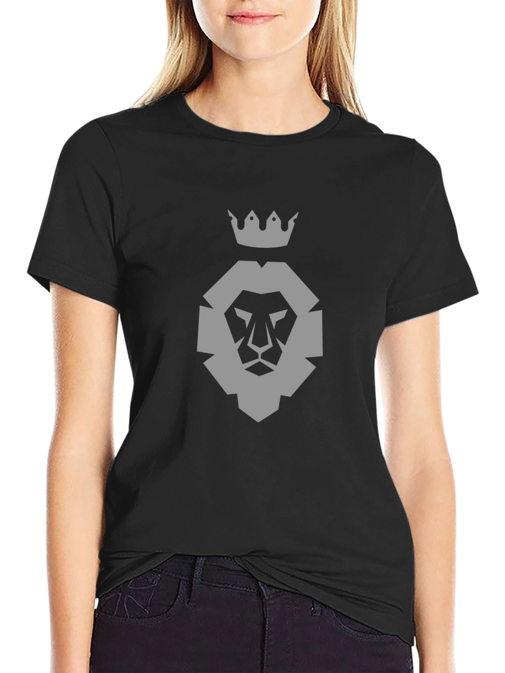 King Lion Black T-Shirt - Graphic Tee