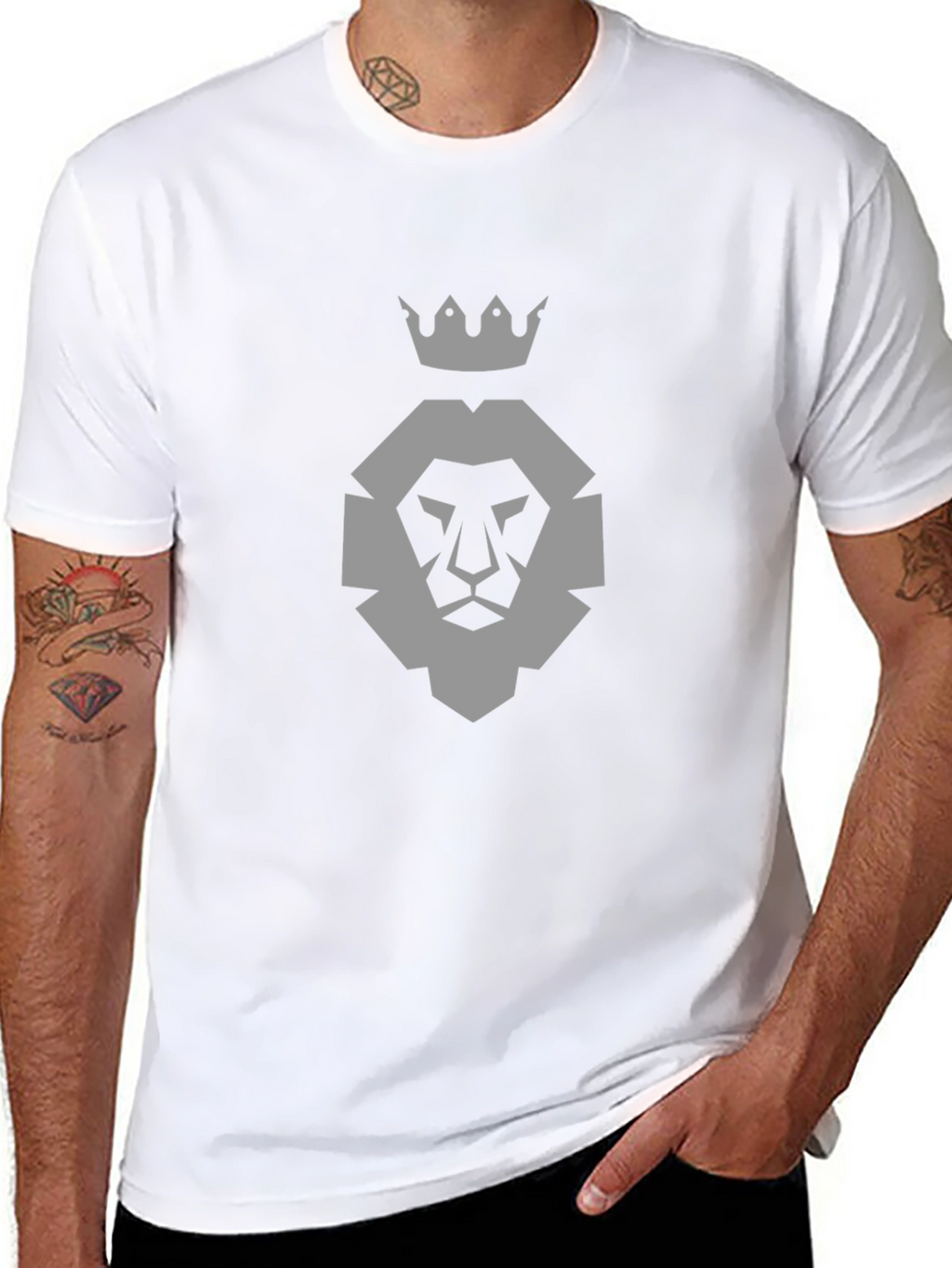King Lion Black T-Shirt - Graphic Tee