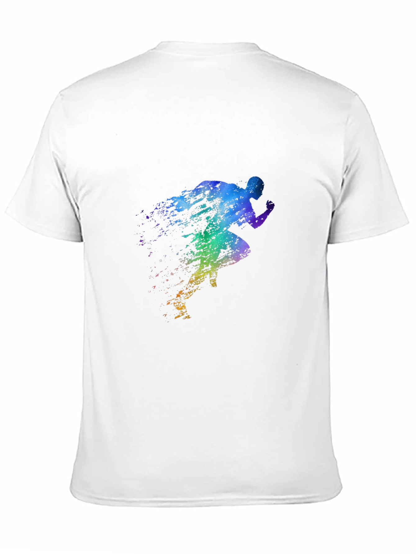 Mens Black Running Silhouette Graphic Tee