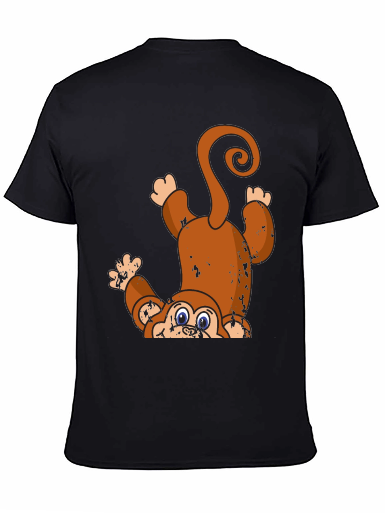 Upside Down Monkey Graphic Tee