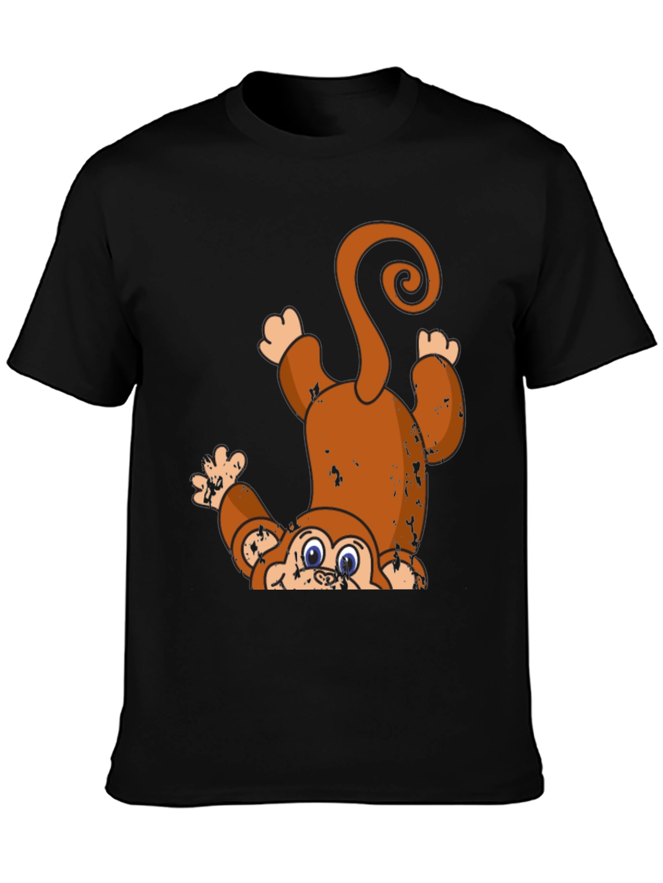 Upside Down Monkey Graphic Tee