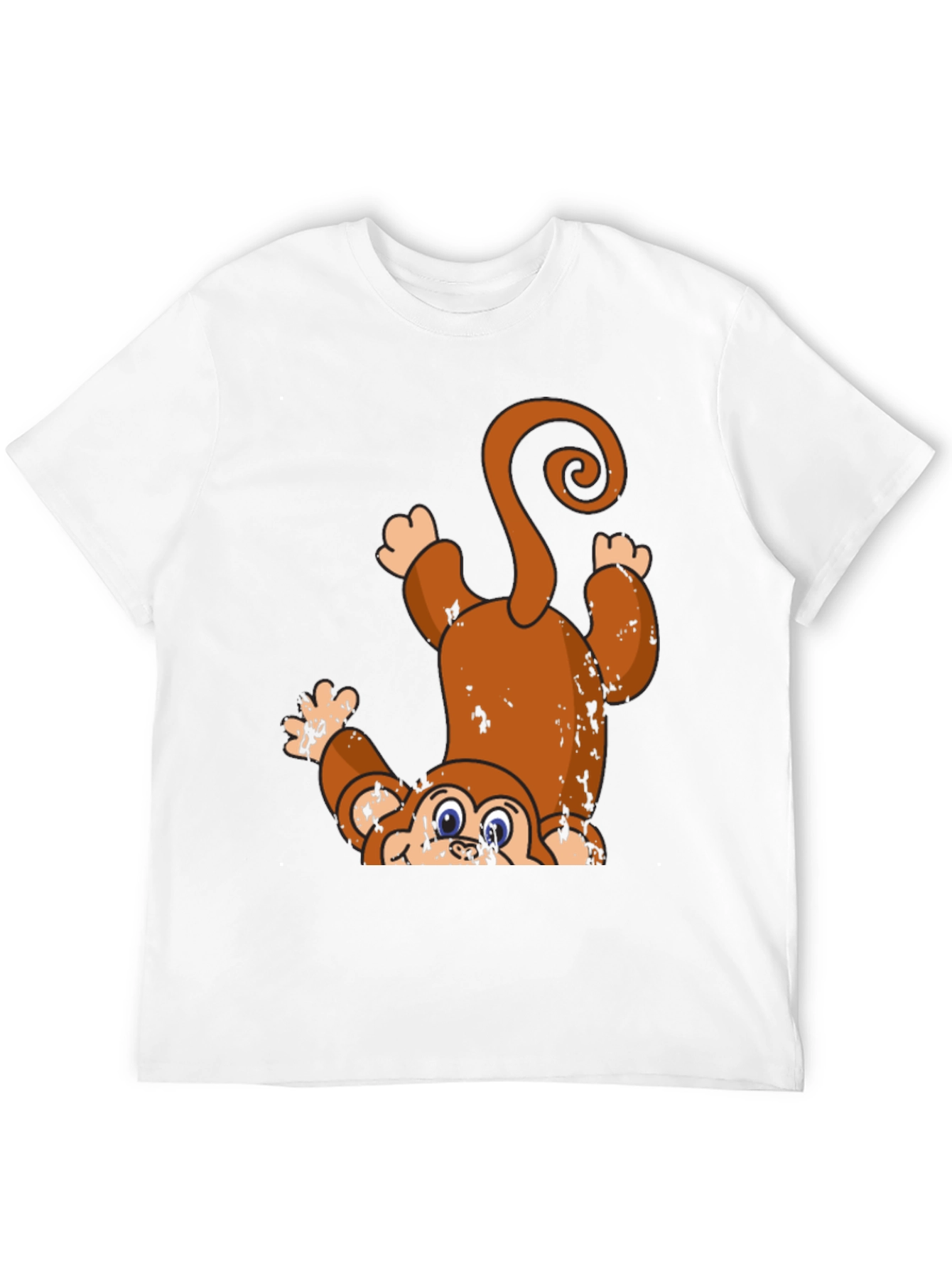 Upside Down Monkey Graphic Tee