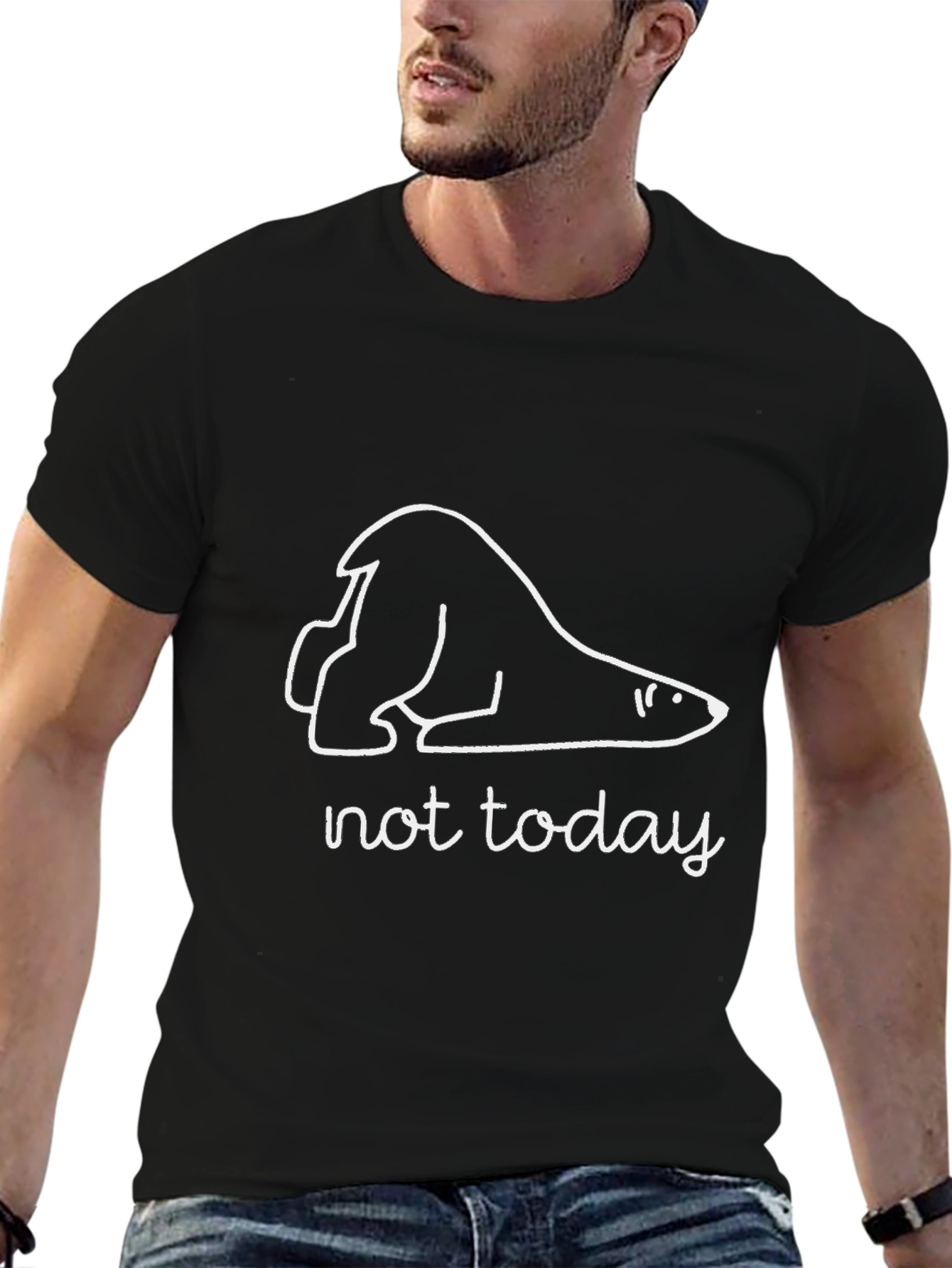 Lazy Polar Bear T-Shirt - Not Today Tee