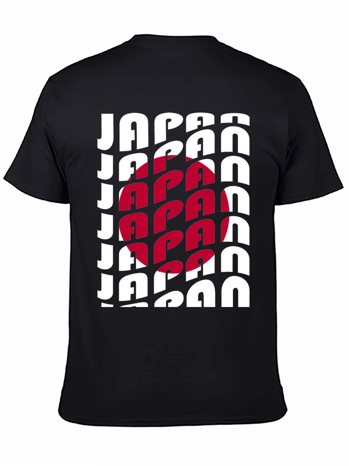 Japan Flag Graphic Tee - Black Unisex T-Shirt