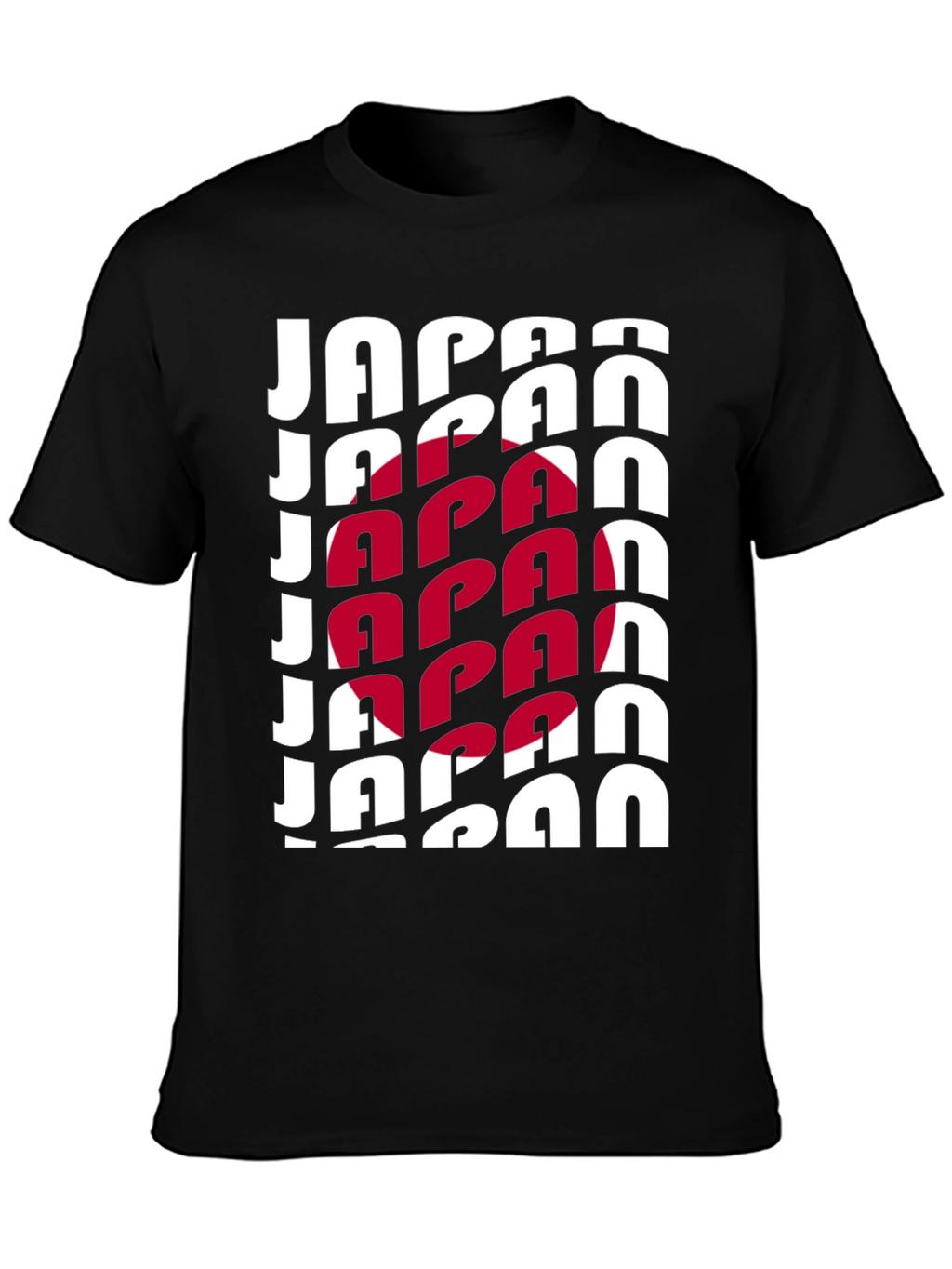 Japan Flag Graphic Tee - Black Unisex T-Shirt