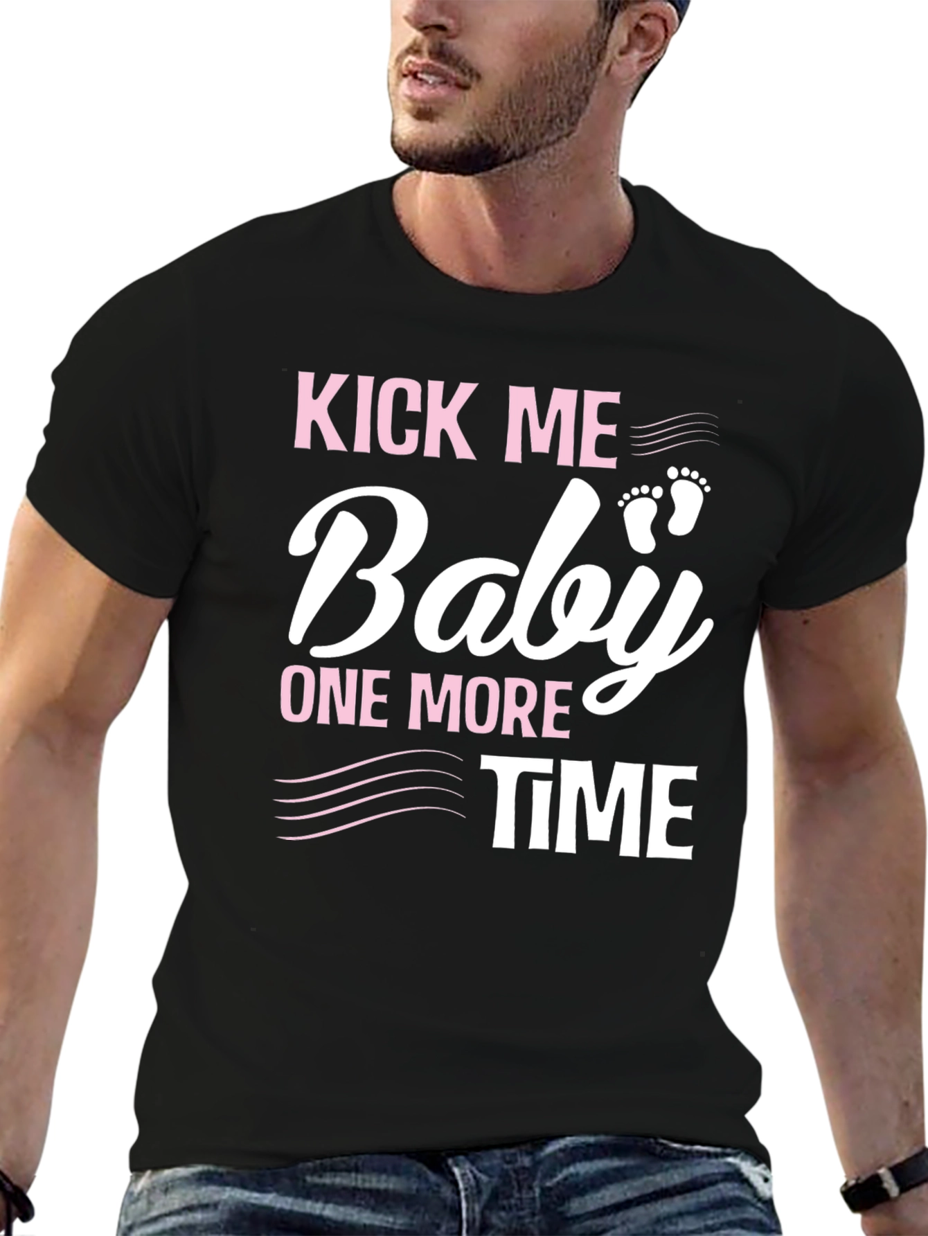 Kick Me Baby One More Time Pregnancy T-Shirt