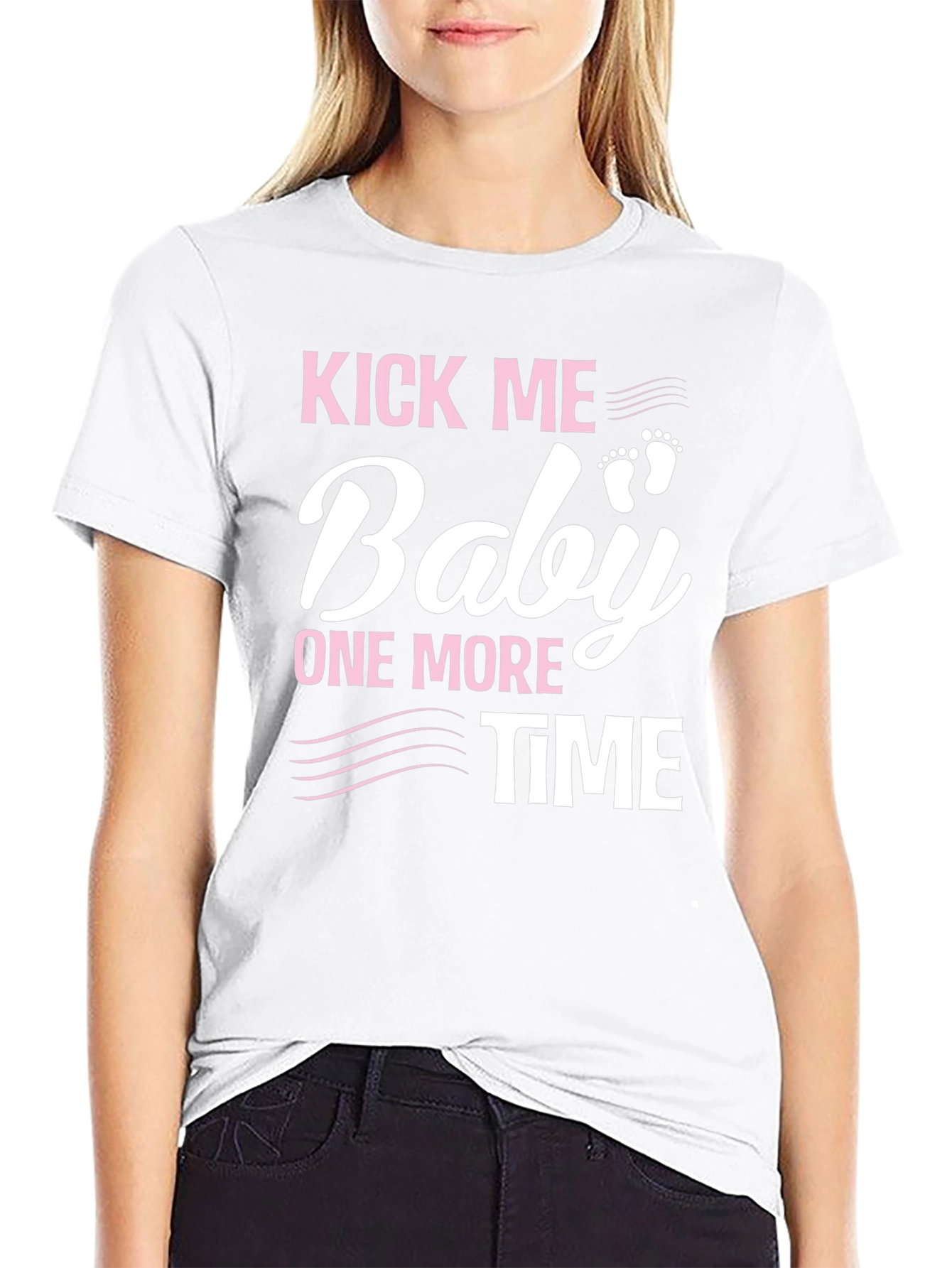 Kick Me Baby One More Time Pregnancy T-Shirt