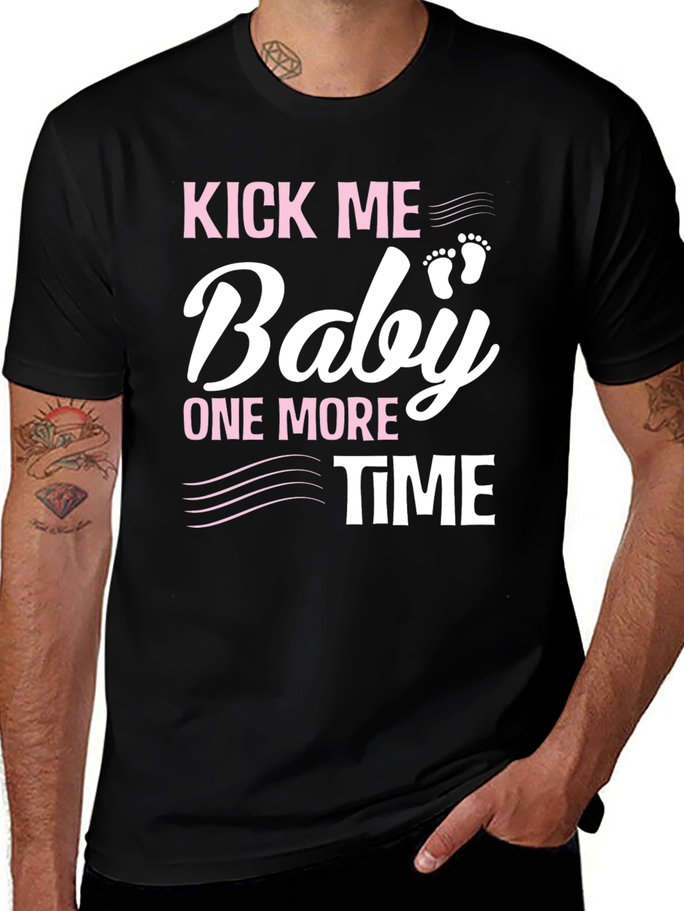 Kick Me Baby One More Time Pregnancy T-Shirt