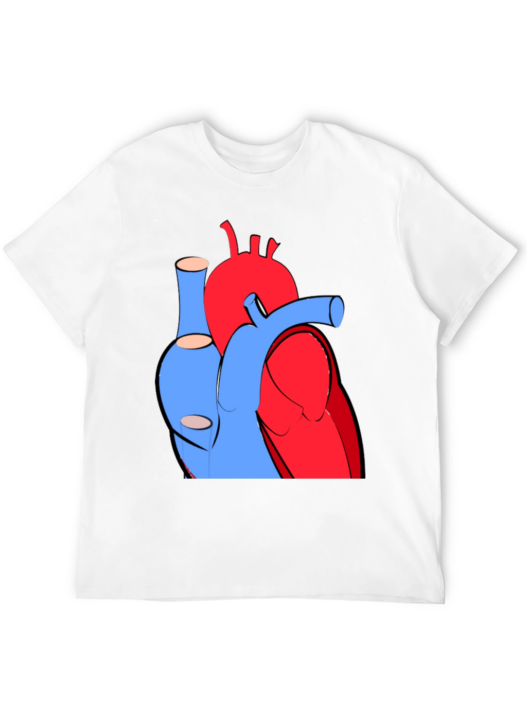 Anatomical Heart Graphic Tee - Cool Medical Shirt