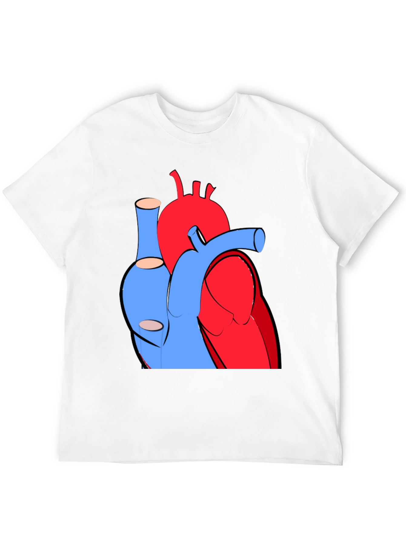 Anatomical Heart Graphic Tee - Cool Medical Shirt