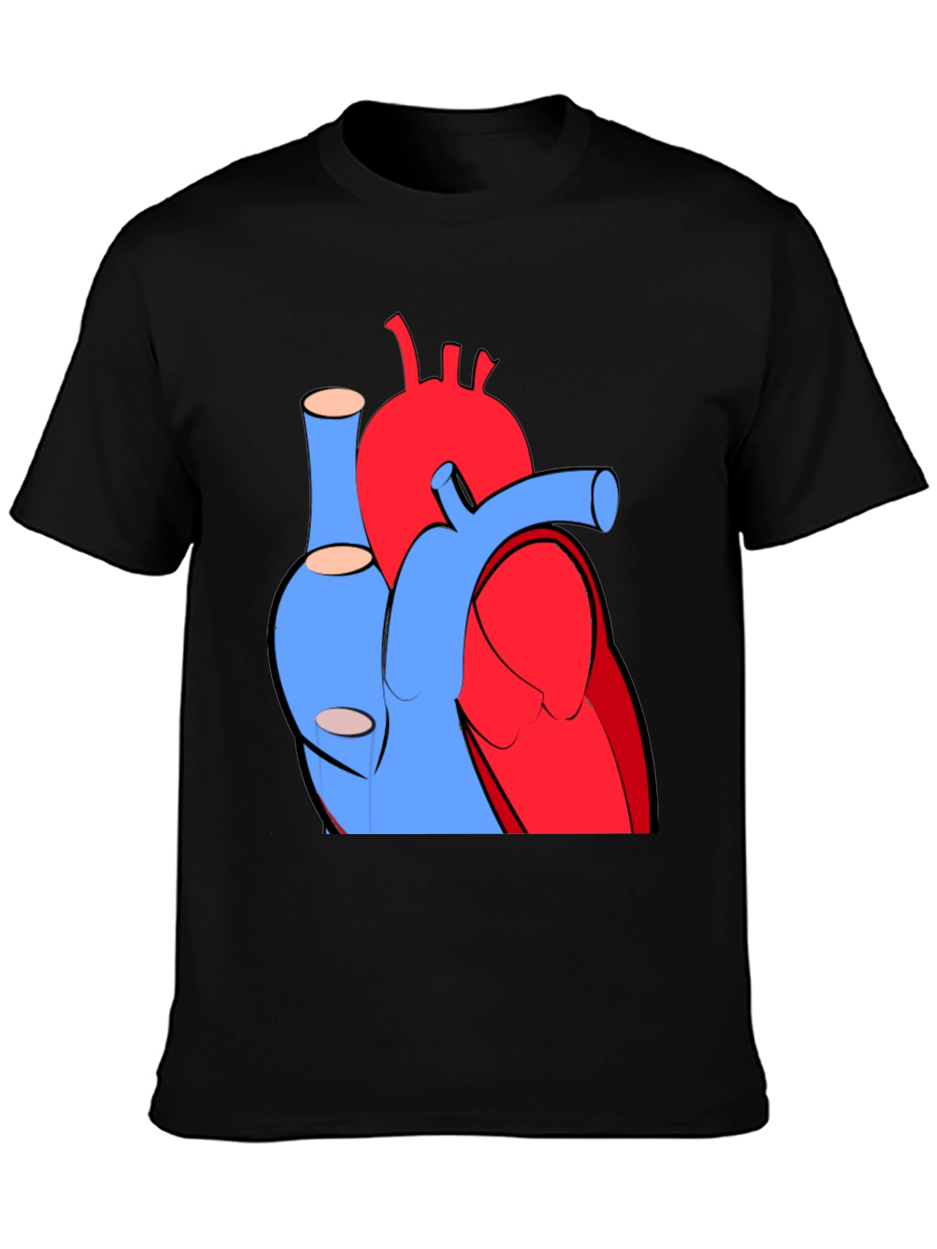 Anatomical Heart Graphic Tee - Cool Medical Shirt