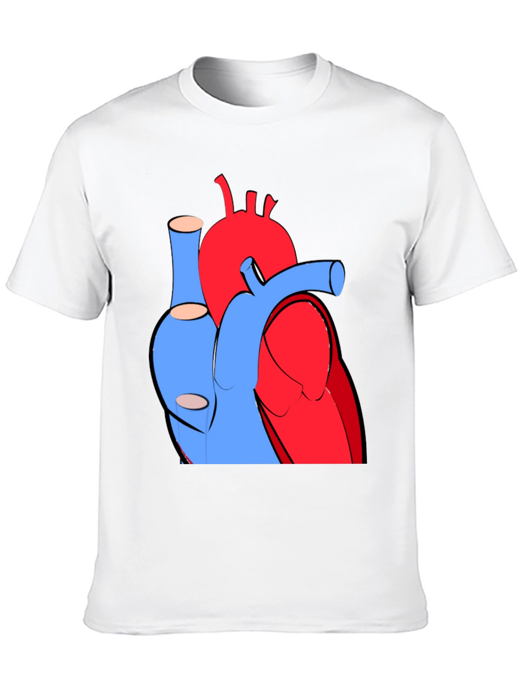 Anatomical Heart Graphic Tee - Cool Medical Shirt