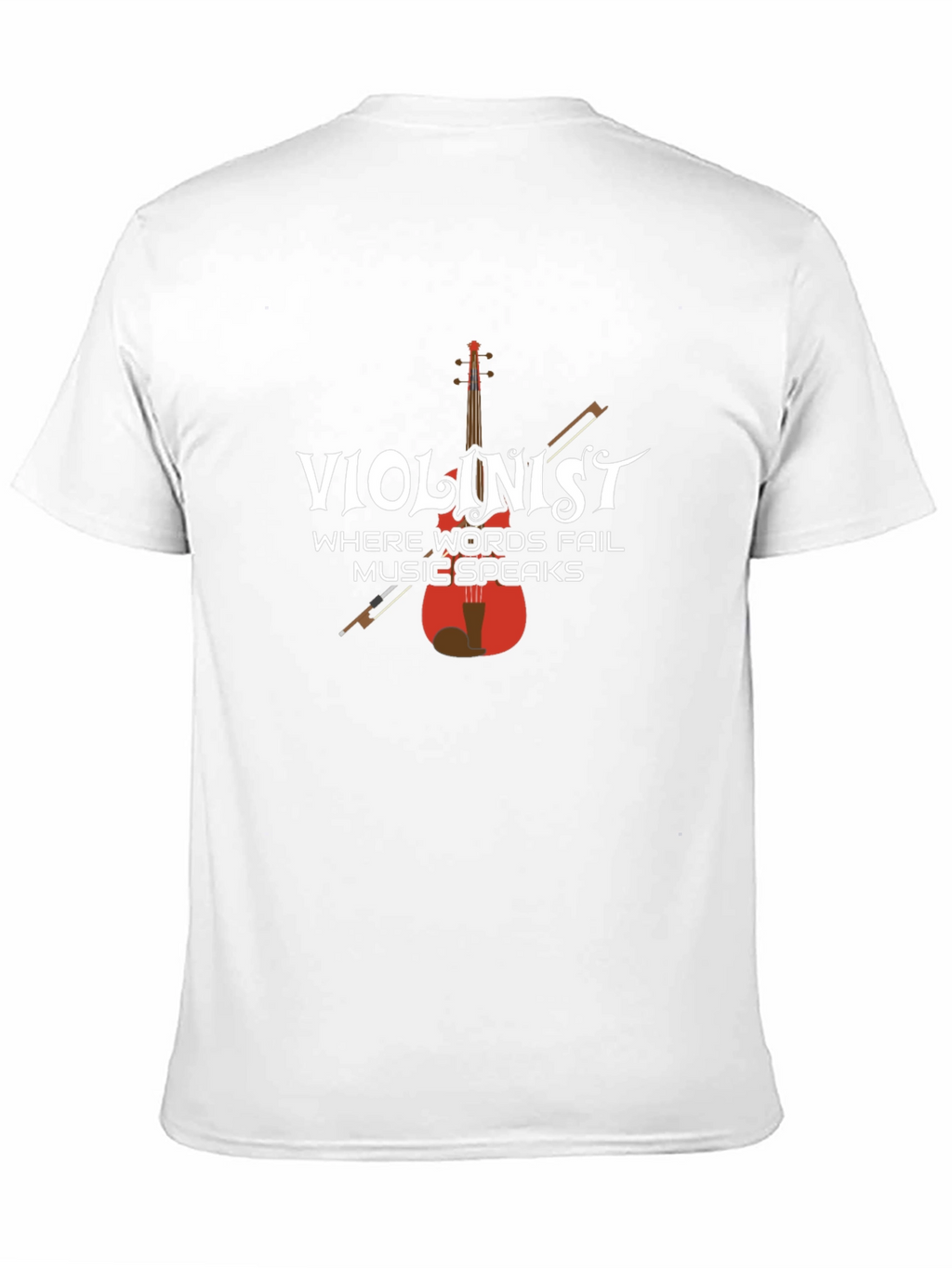 Violinist Music Speaks Graphic T-Shirt