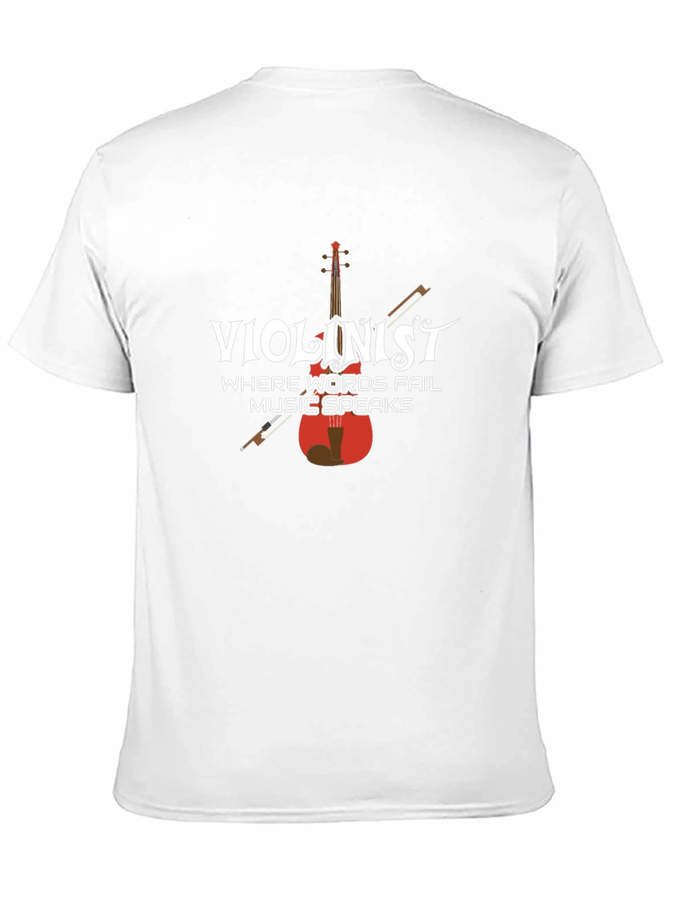 Violinist Music Speaks Graphic T-Shirt
