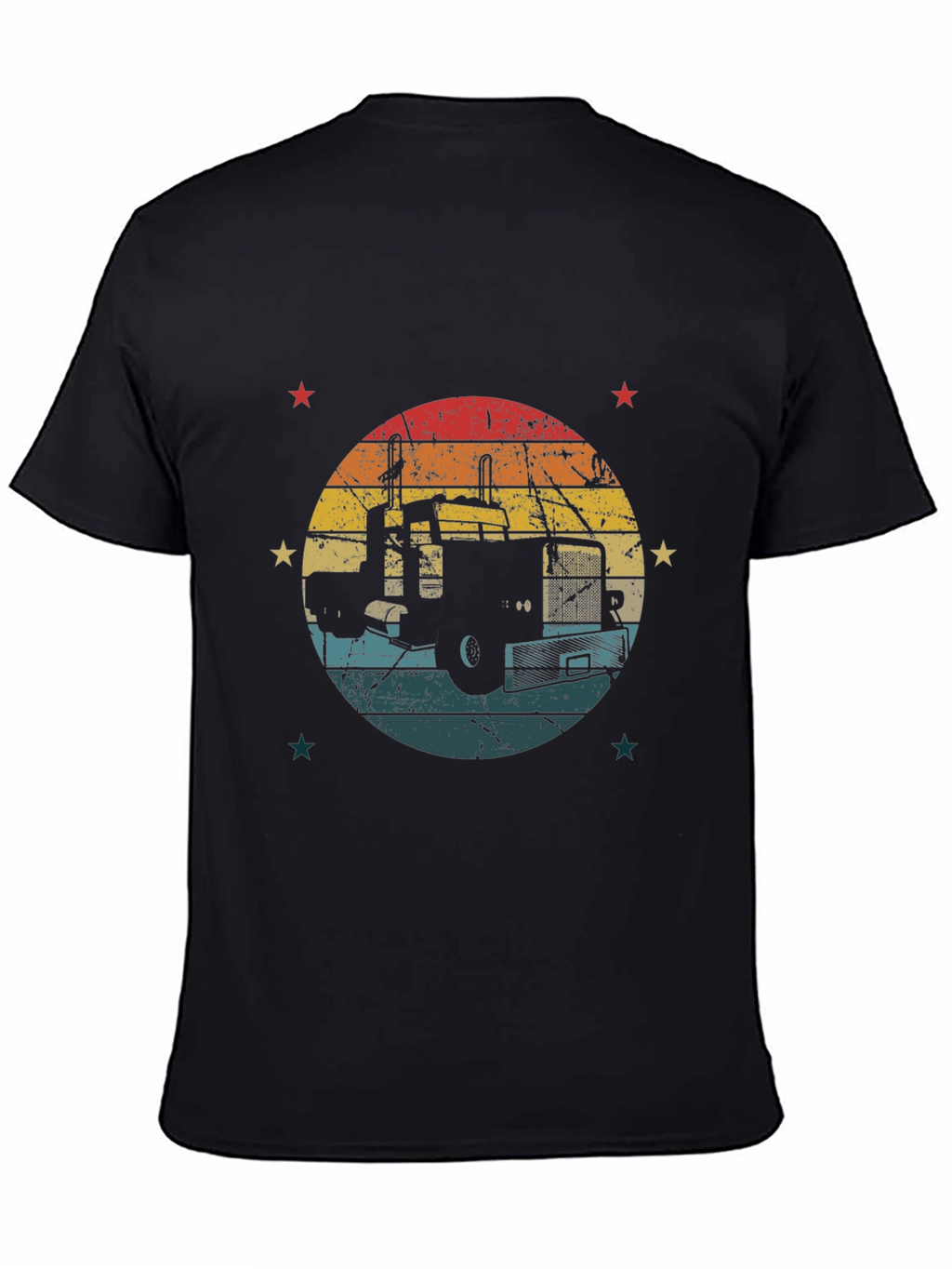 Retro Truck Graphic Tee - Black